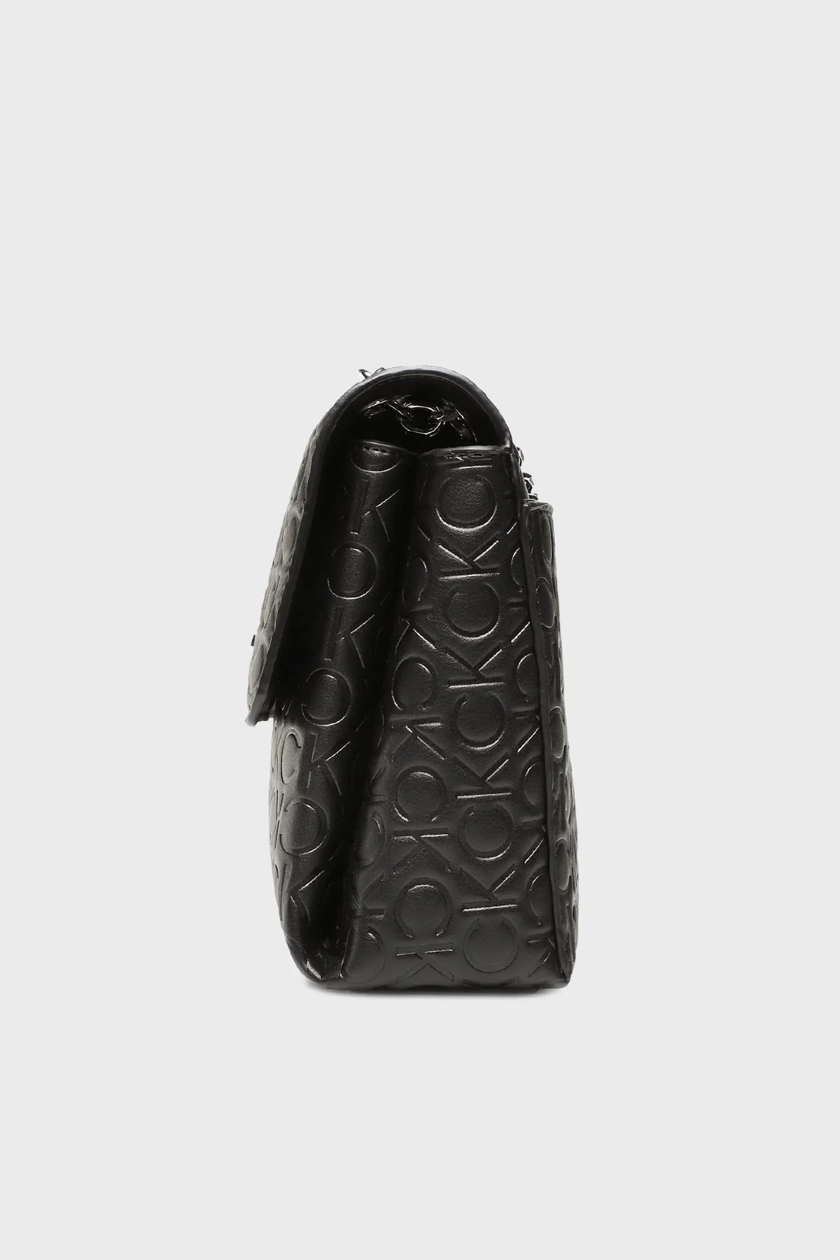 Calvin Klein Logolu Zincir Detaylı Omuz Askılı Bayan Çanta K60K610186 BAX SİYAH - 4