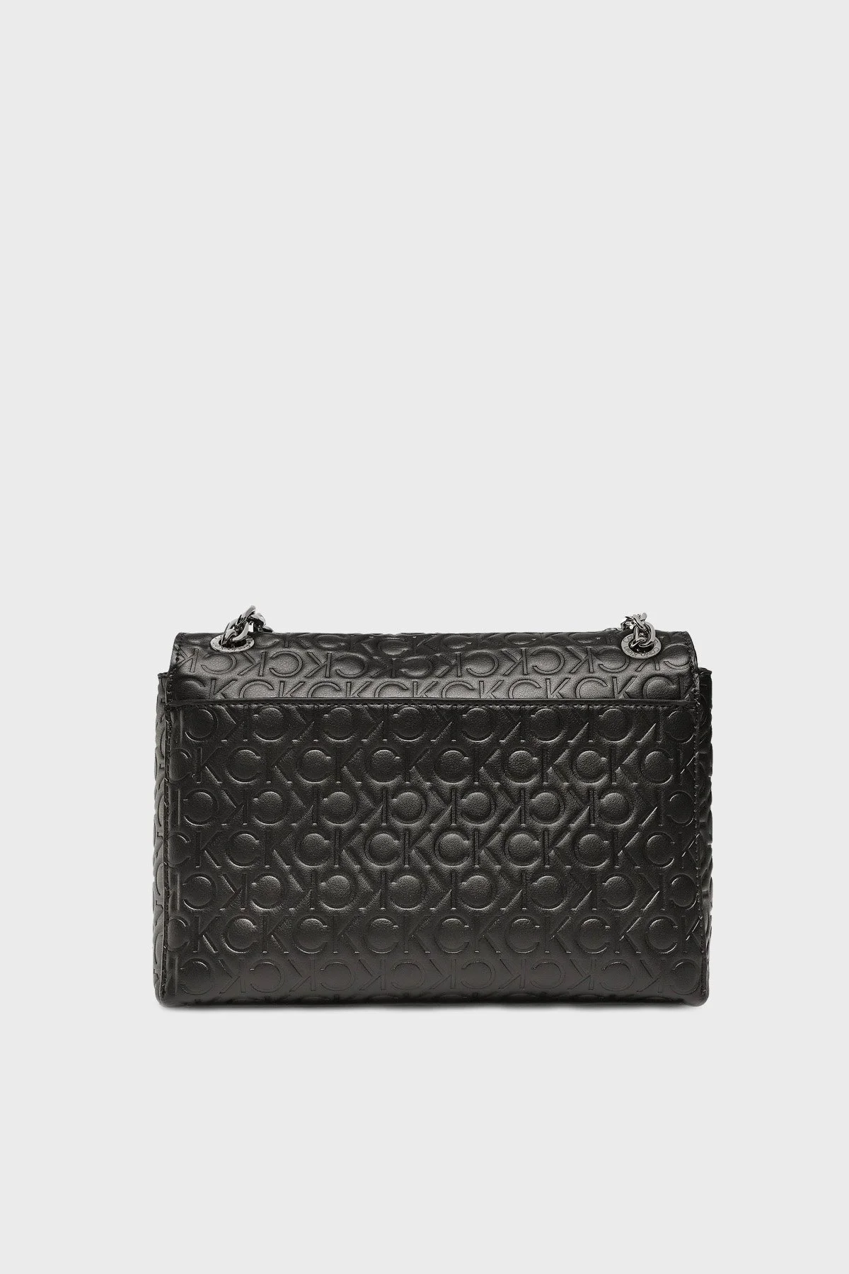 Calvin Klein Logolu Zincir Detaylı Omuz Askılı Bayan Çanta K60K610186 BAX SİYAH - 5