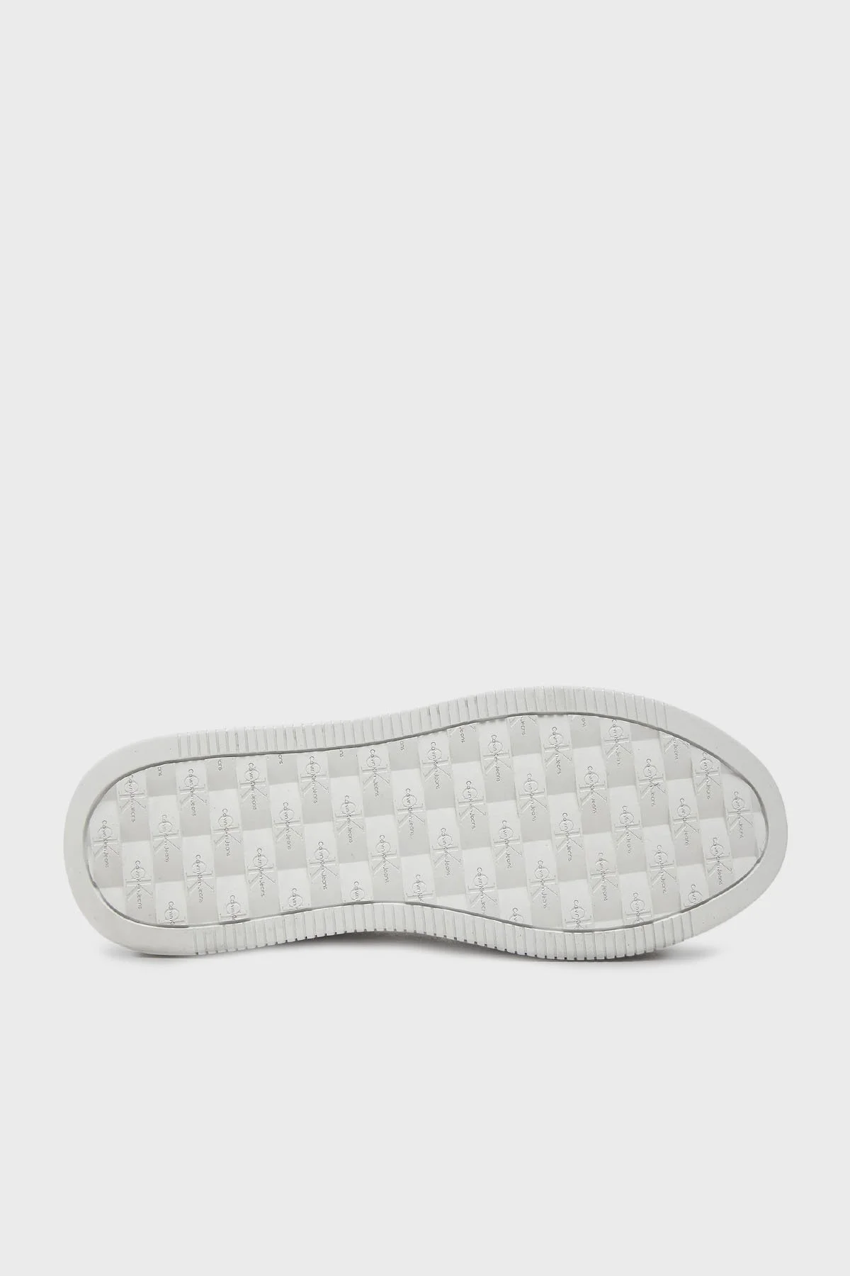 Calvin Klein Metalik Deri Platform Sneaker YW0YW01464YBI Bayan Ayakkabı YW0YW01464 YBI KREM - 4