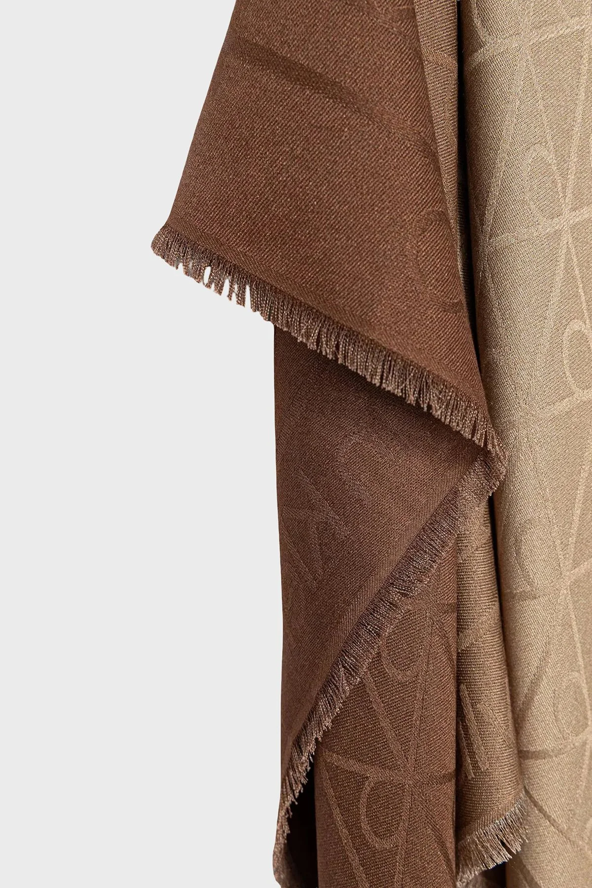 Calvin Klein Modal Logolu 70 x 70 cm LV04F9027GPBE Kadın Şal LV04F9027G PBE BEJ - 3