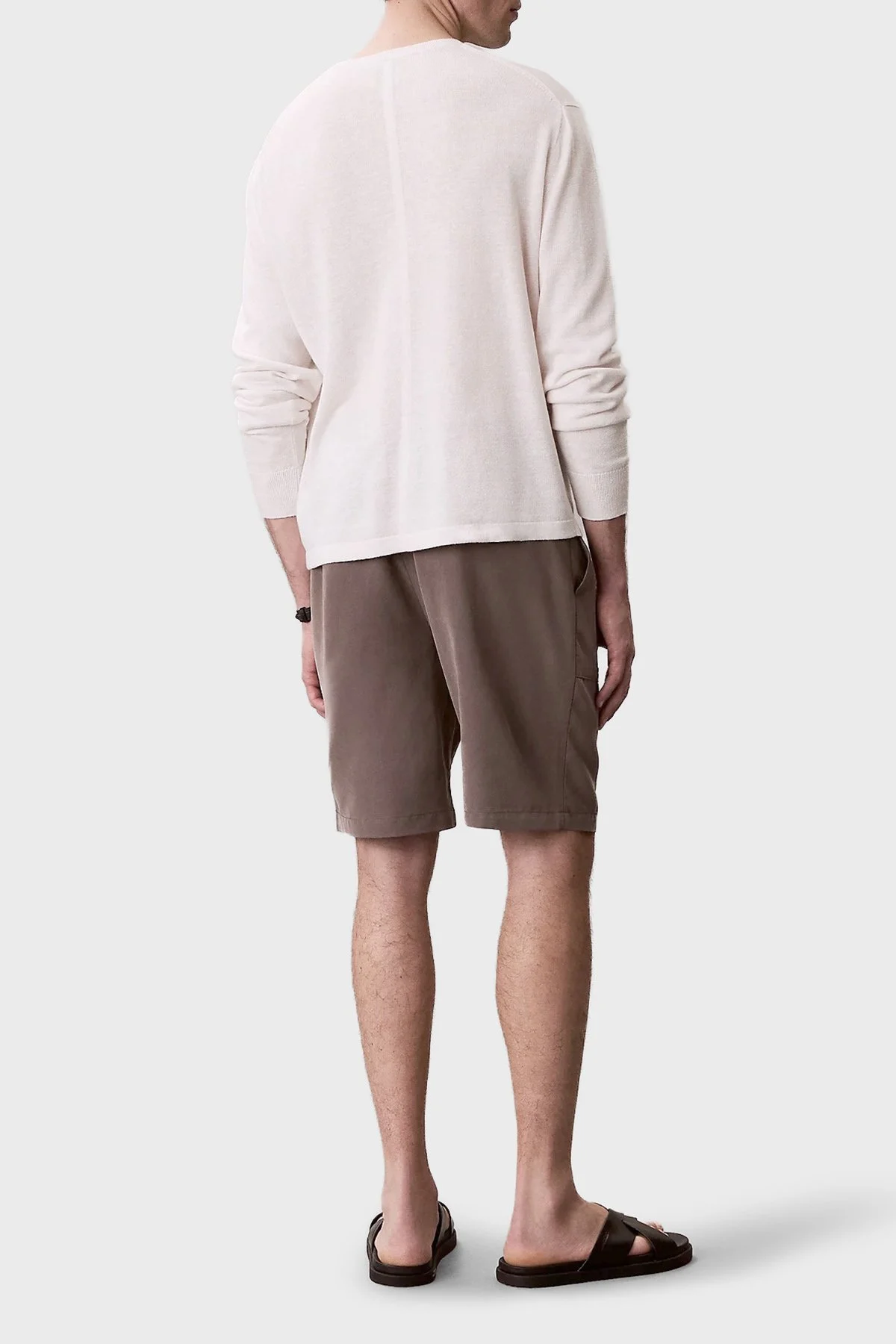 Calvin Klein Modal Relaxed Fit Cep Detaylı LV04LF614G9O9 Erkek Şort LV04LF614G 9O9 KAHVE - 3
