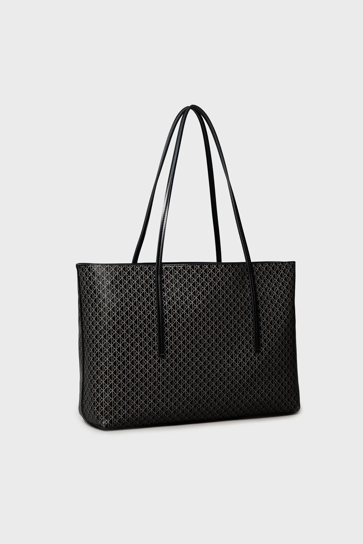 Calvin Klein Monogram Logo Baskılı Büyük LV04F3266G2XA Bayan Çanta LV04F3266G 2XA SİYAH - 2