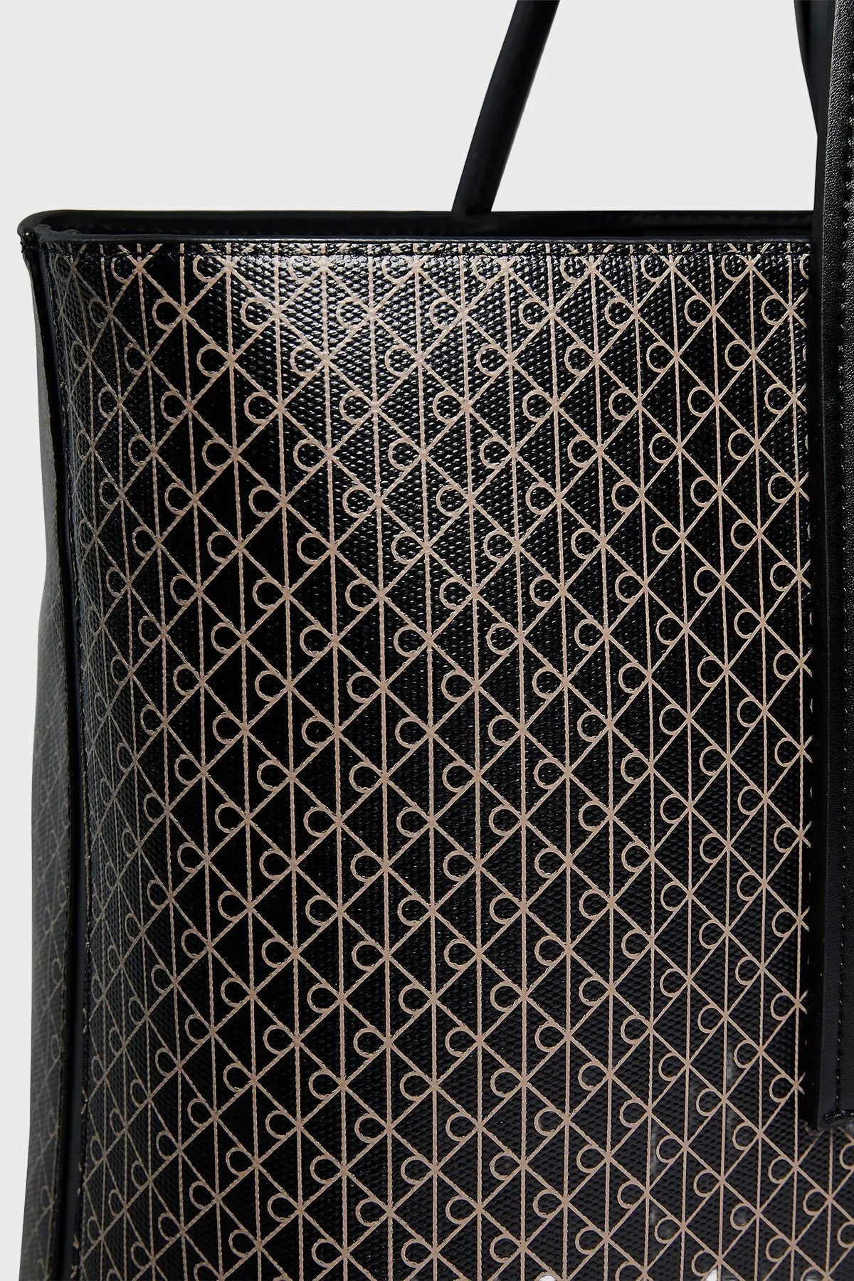 Calvin Klein Monogram Logo Baskılı Büyük LV04F3266G2XA Bayan Çanta LV04F3266G 2XA SİYAH - 4