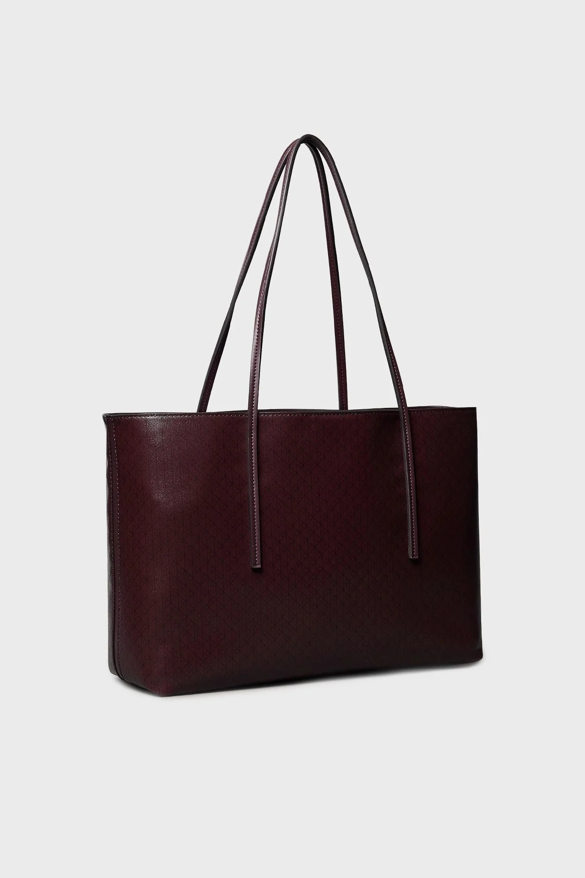 Calvin Klein Monogram Logo Baskılı Büyük LV04F3266G2XD Bayan Çanta LV04F3266G 2XD BORDO - 2