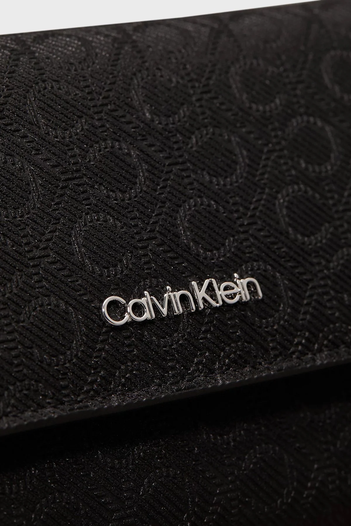 Calvin Klein Monogram Logo Baskılı Fermuarlı K60K612939BEH Bayan Cüzdan K60K612939 BEH SİYAH - 8