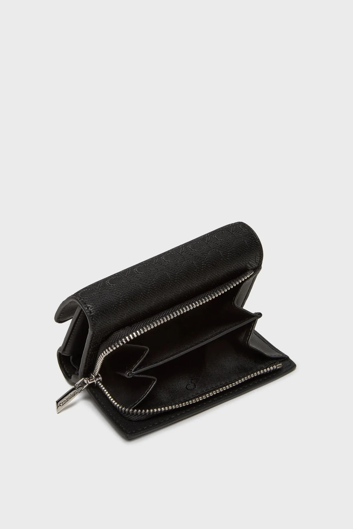 Calvin Klein Monogram Logo Baskılı Fermuarlı LV04F1038GUB1 Bayan Cüzdan LV04F1038G UB1 SİYAH - 4