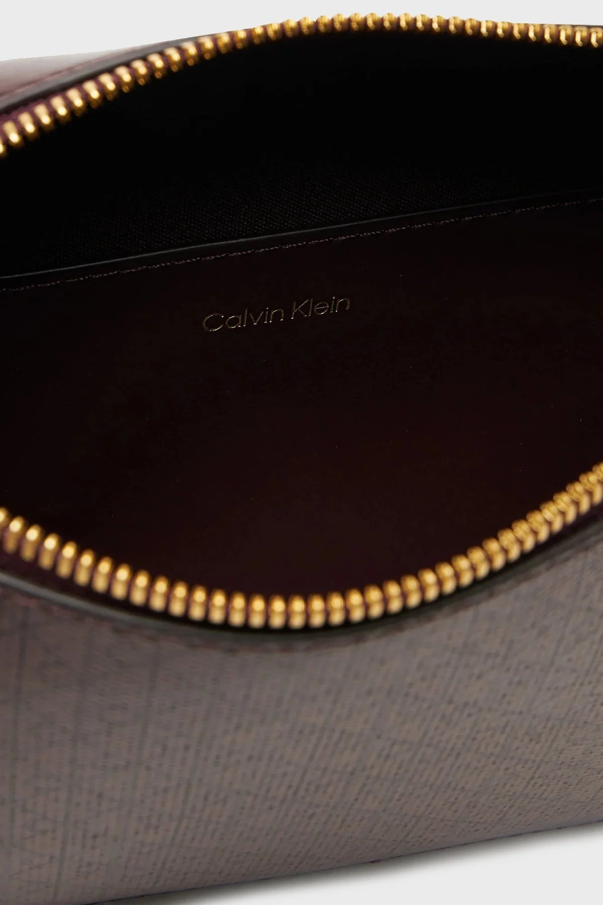 Calvin Klein Monogram Logo Baskılı Fermuarlı LV04F3268G2XD Bayan Çanta LV04F3268G 2XD BORDO - 5