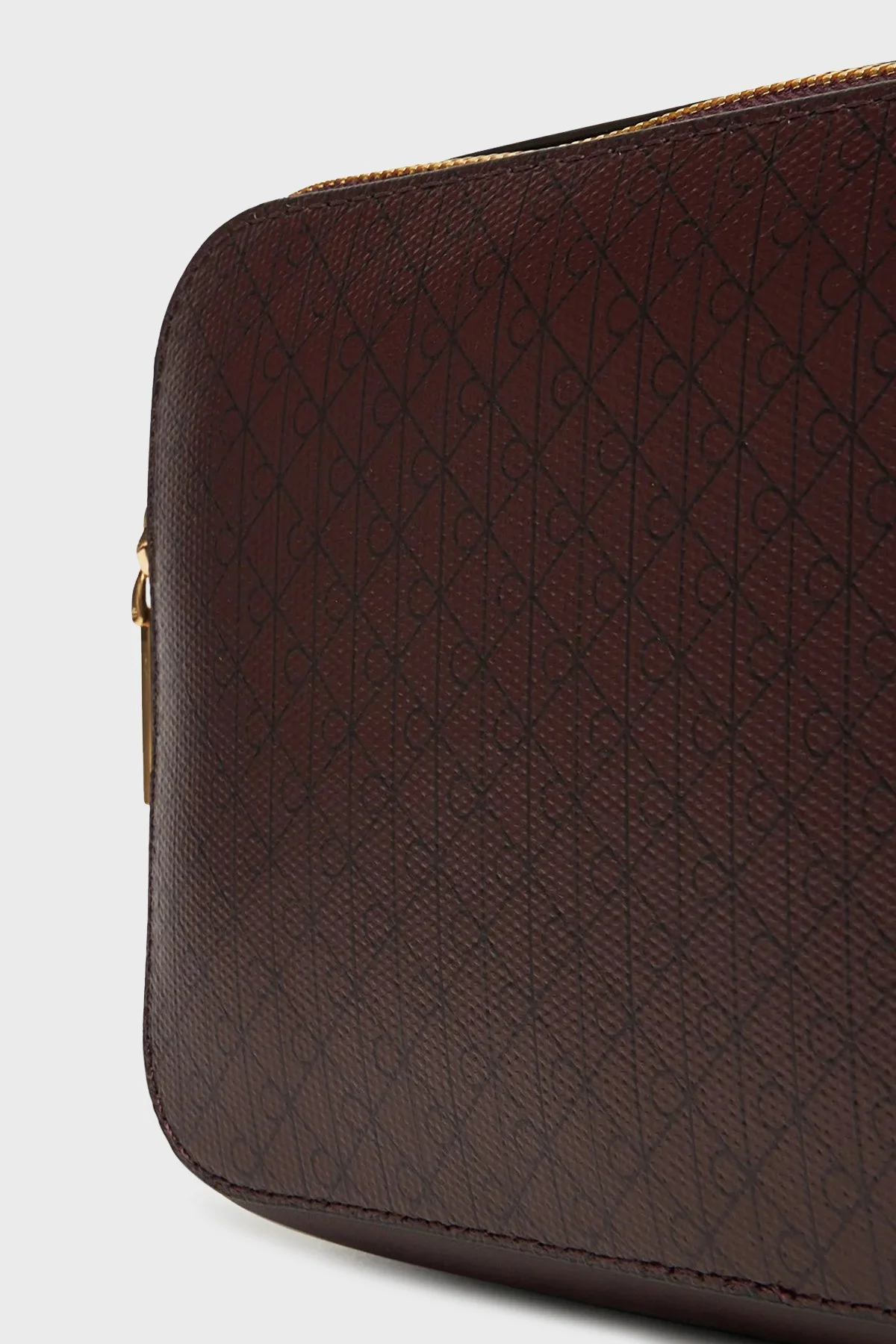 Calvin Klein Monogram Logo Baskılı Fermuarlı LV04F3268G2XD Bayan Çanta LV04F3268G 2XD BORDO - 6