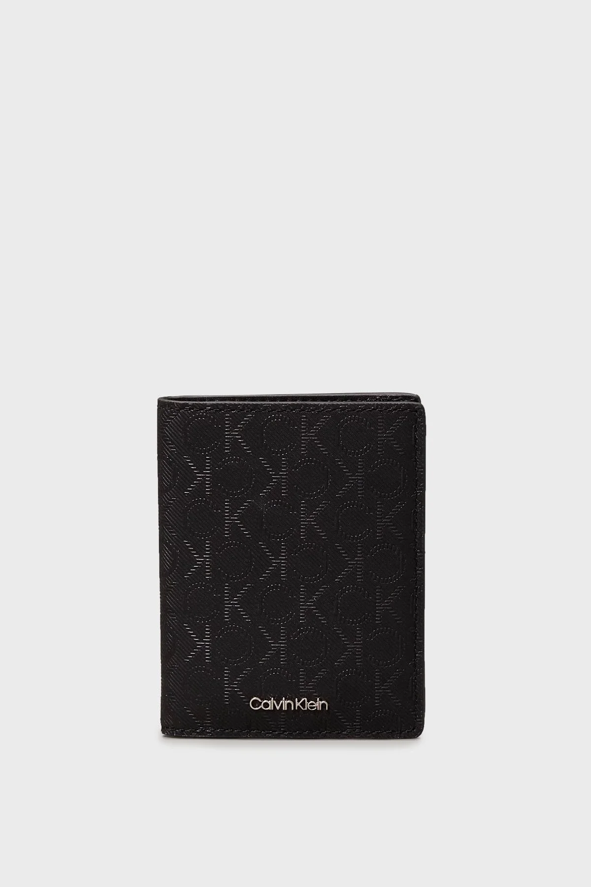 Calvin Klein Monogram Logo Baskılı Hakiki Deri K50K5126850GK Erkek Cüzdan K50K512685 0GK SİYAH - 1