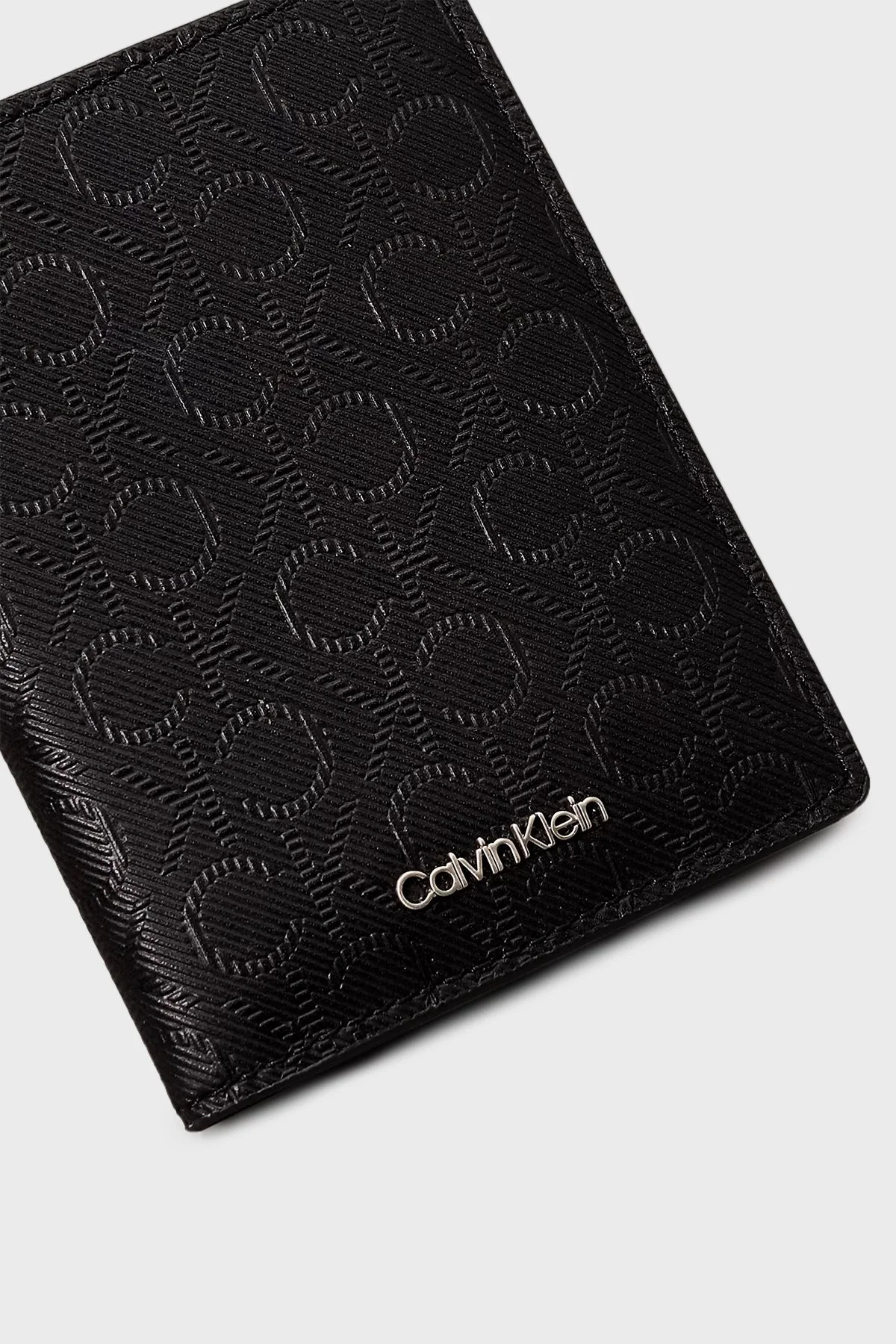 Calvin Klein Monogram Logo Baskılı Hakiki Deri K50K5126850GK Erkek Cüzdan K50K512685 0GK SİYAH - 4