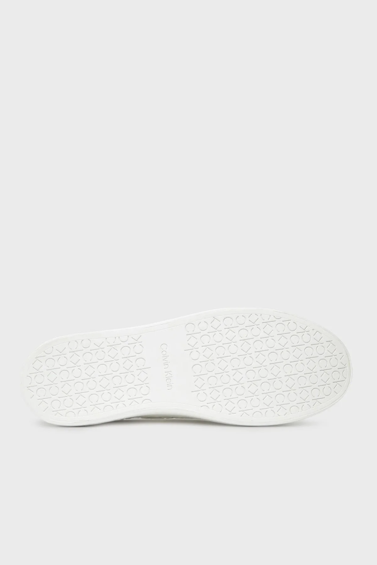 Calvin Klein Monogram Logo Baskılı Kalın Taban Sneaker HW0HW025730K4 Bayan Ayakkabı HW0HW02573 0K4 BEYAZ - 6