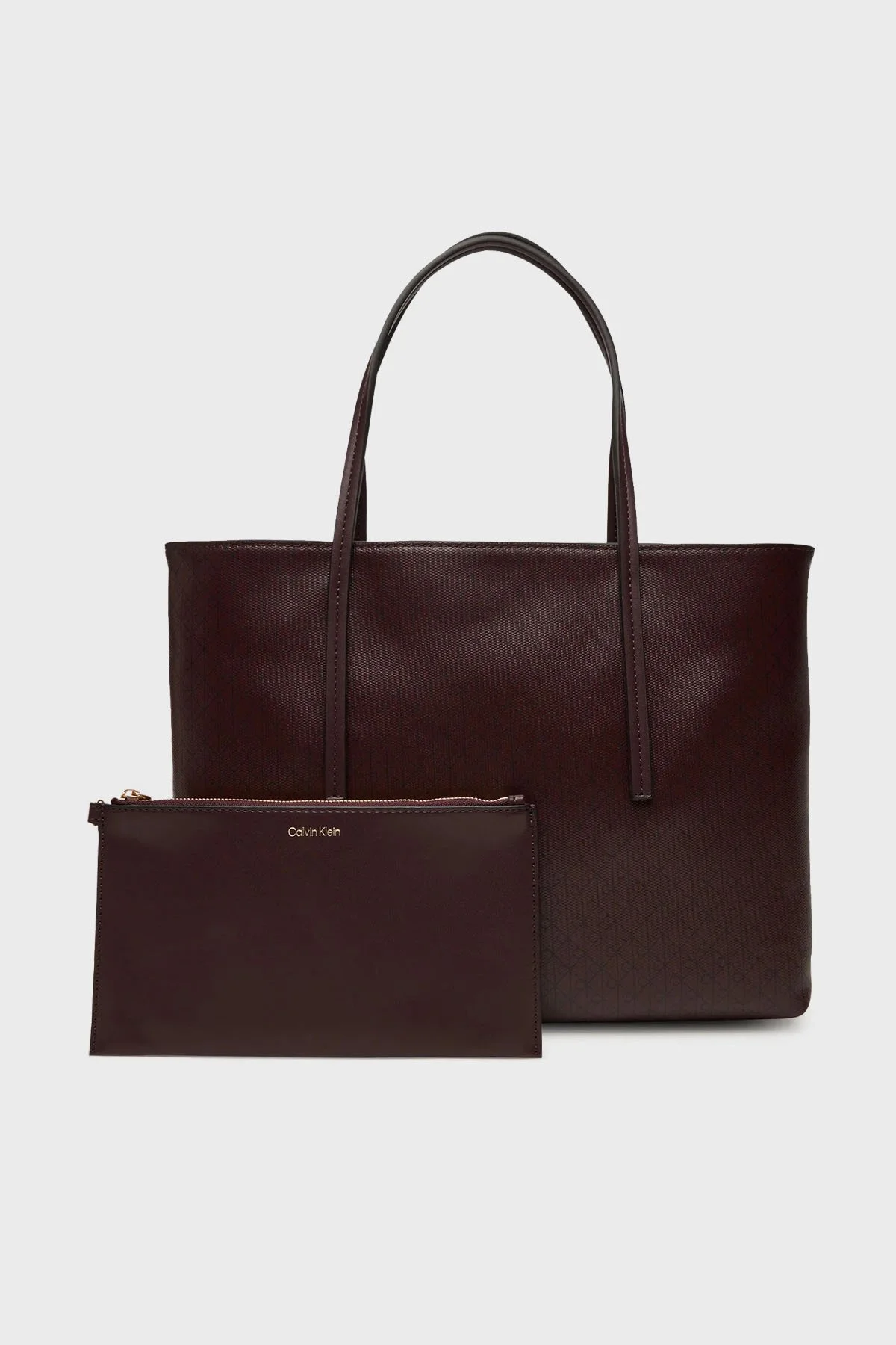 Calvin Klein Monogram Logo Baskılı Omuz Askılı LV04F3267G2XD Bayan Çanta LV04F3267G 2XD BORDO - 1