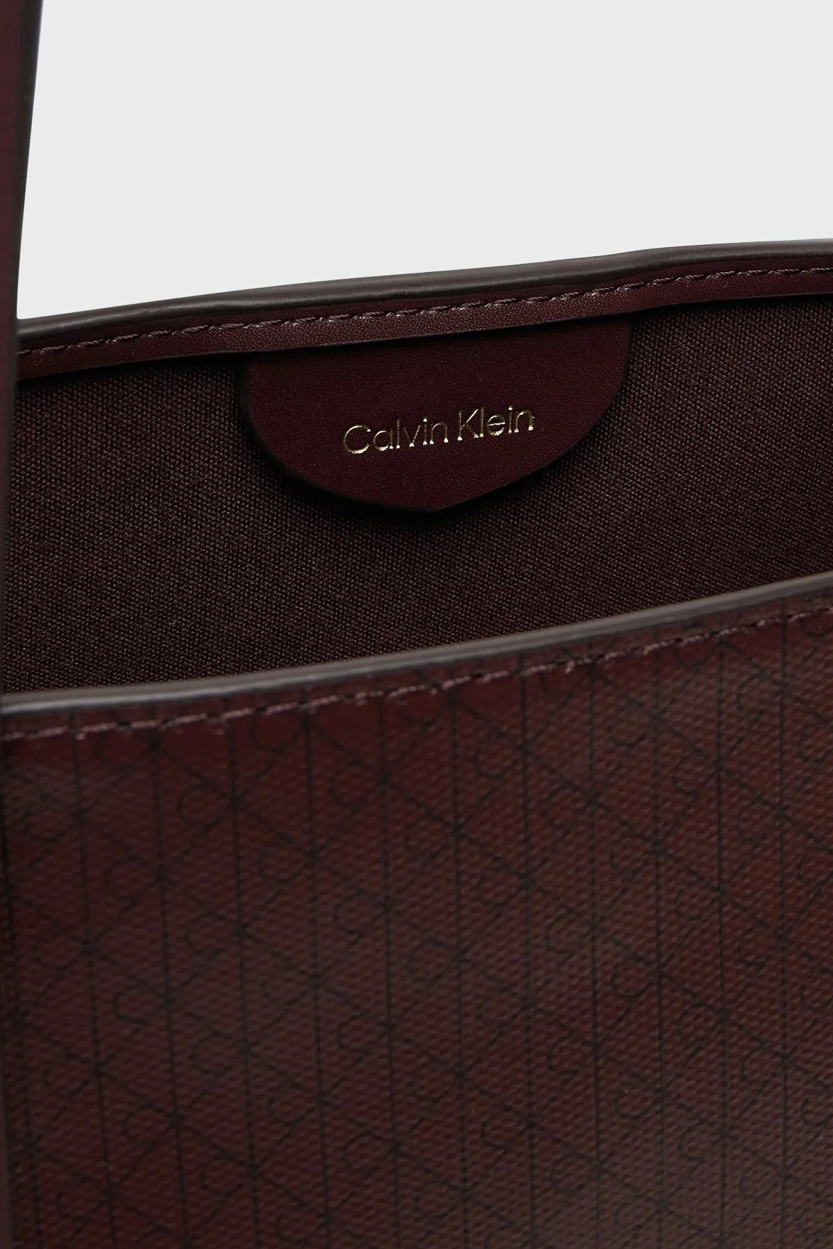 Calvin Klein Monogram Logo Baskılı Omuz Askılı LV04F3267G2XD Bayan Çanta LV04F3267G 2XD BORDO - 5