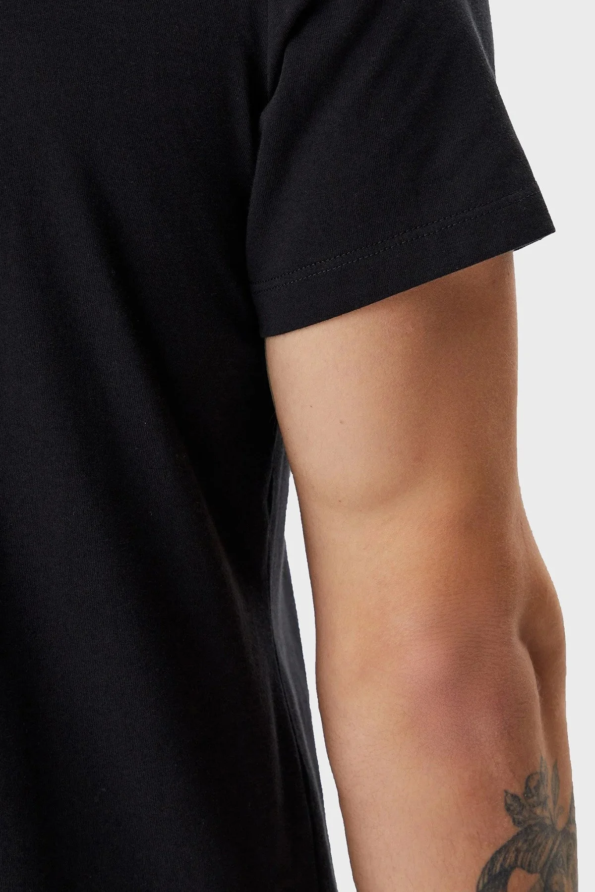 Calvin Klein Monogram Logolu Pamuklu Regular Fit Bisiklet Yaka LV040EM286UB1 Erkek T Shirt LV040EM286 UB1 SİYAH - 5