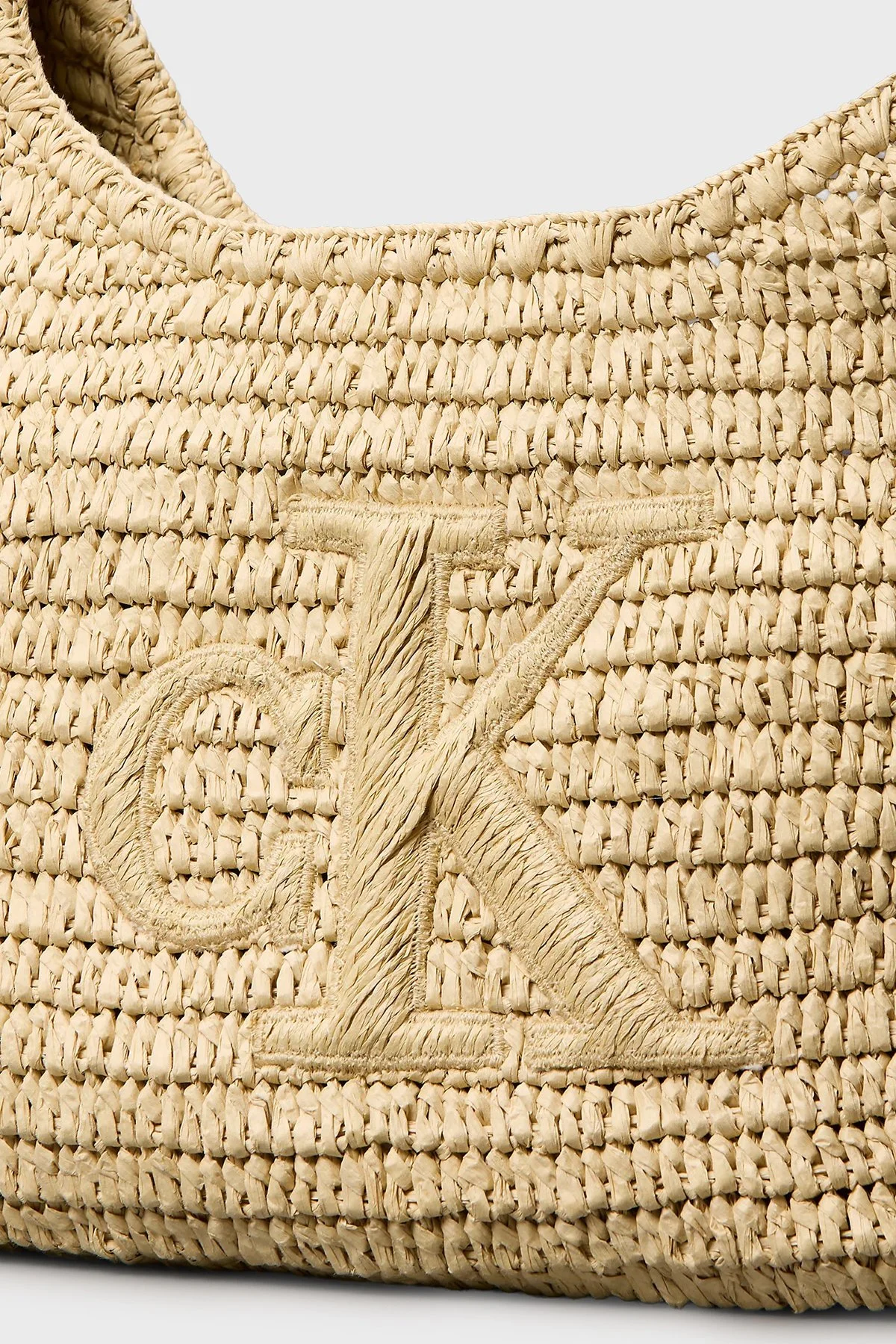 Calvin Klein Omuz Askılı El Örgüsü Large LV04F3448G0EI Bayan Çanta LV04F3448G 0EI BEJ - 4