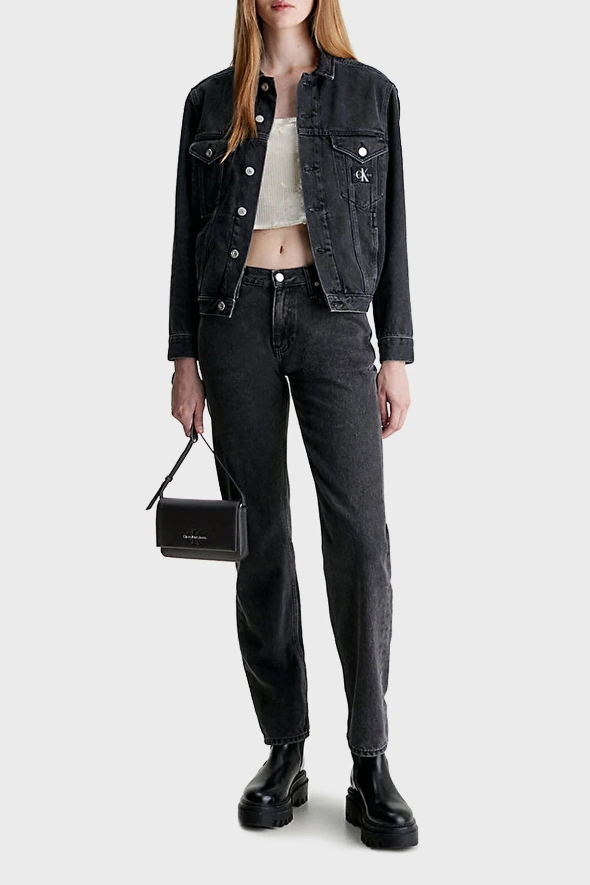 Calvin Klein Omuz Askılı K60K6115430GL Bayan Cüzdan K60K611543 0GL SİYAH - 2