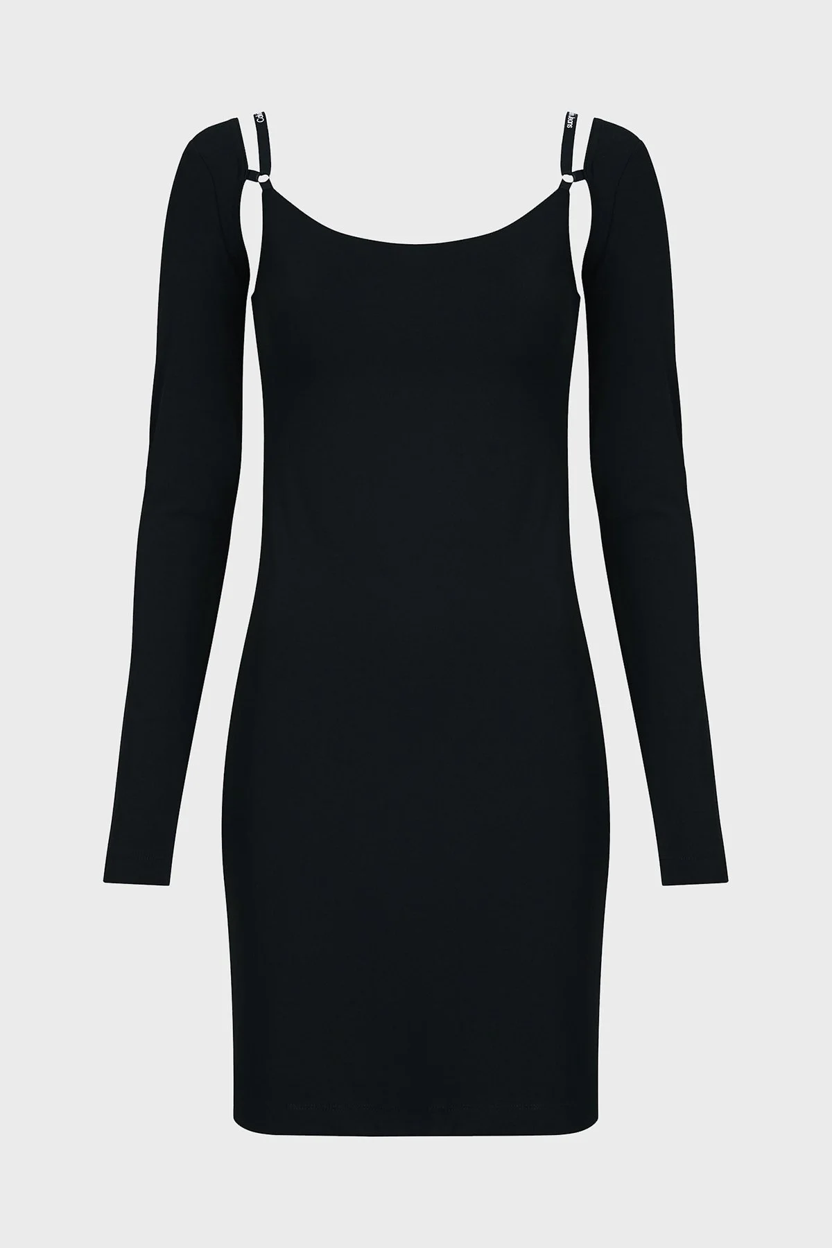 Calvin Klein Omuz Detaylı Slim Fit Mini J20J222193BEH Bayan Elbise J20J222193 BEH SİYAH - 10