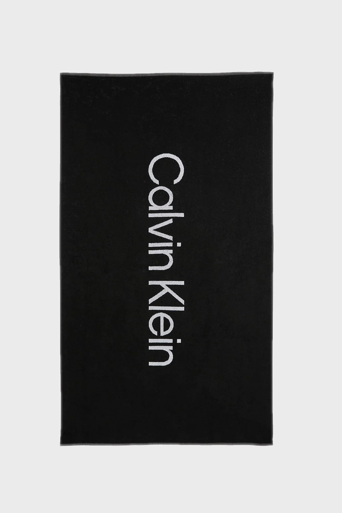 Calvin Klein Organik Pamuk Karışımlı 180 x 100 cm KU0KU00104BEH Unisex Plaj Havlusu KU0KU00104 BEH SİYAH - 1