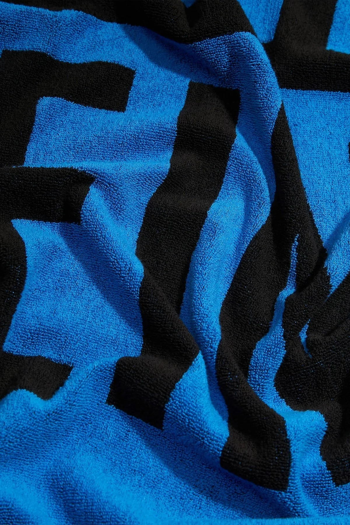 Calvin Klein Organik Pamuk Karışımlı 180 x 100 cm KU0KU00105C4X Unisex Plaj Havlusu KU0KU00105 C4X SİYAH-SAKS - 2