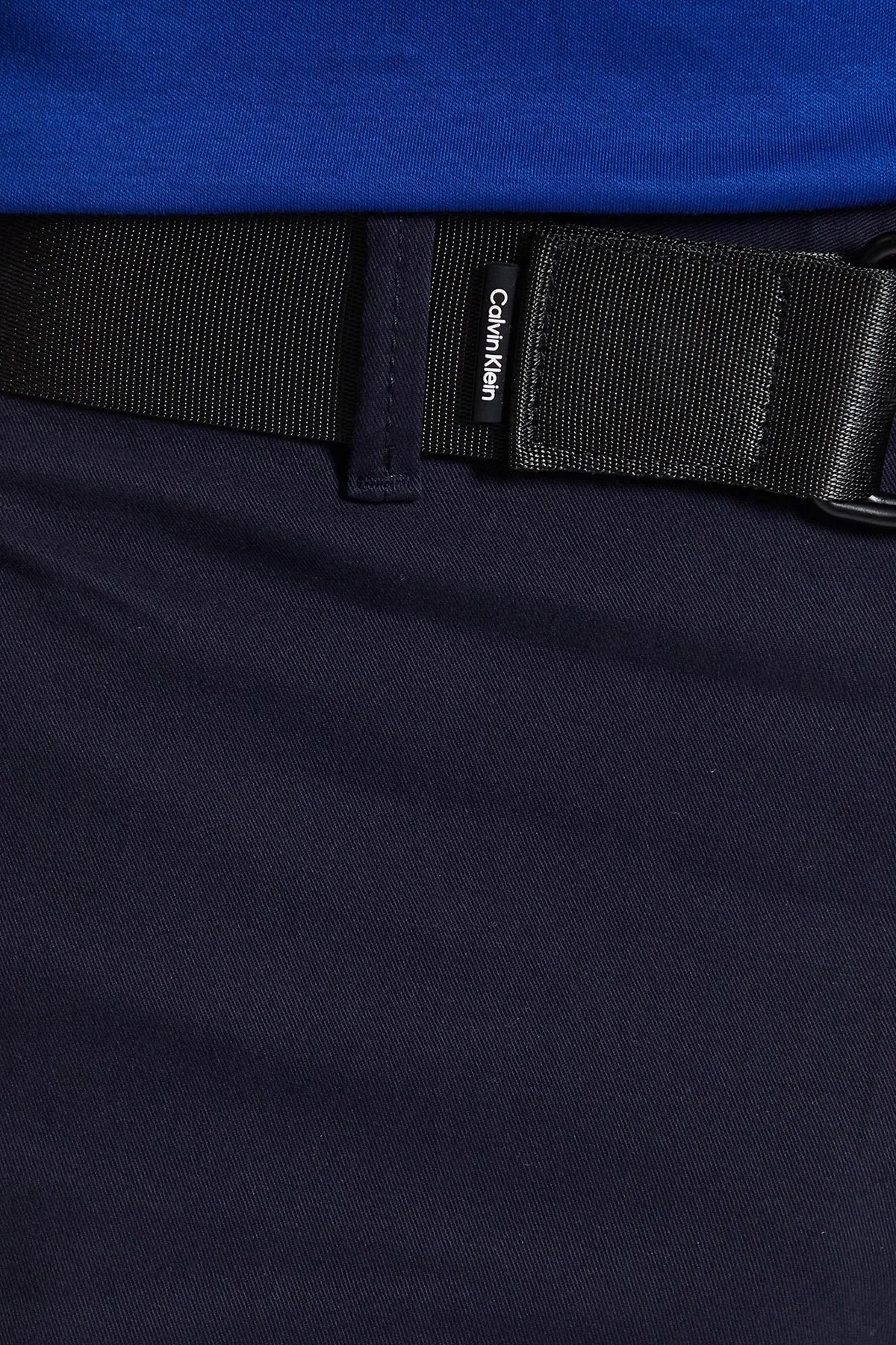 Calvin Klein Organik Pamuklu Kemerli Cepli Slim Fit K10K111788CHW Erkek Short K10K111788 CHW LACİVERT - 4