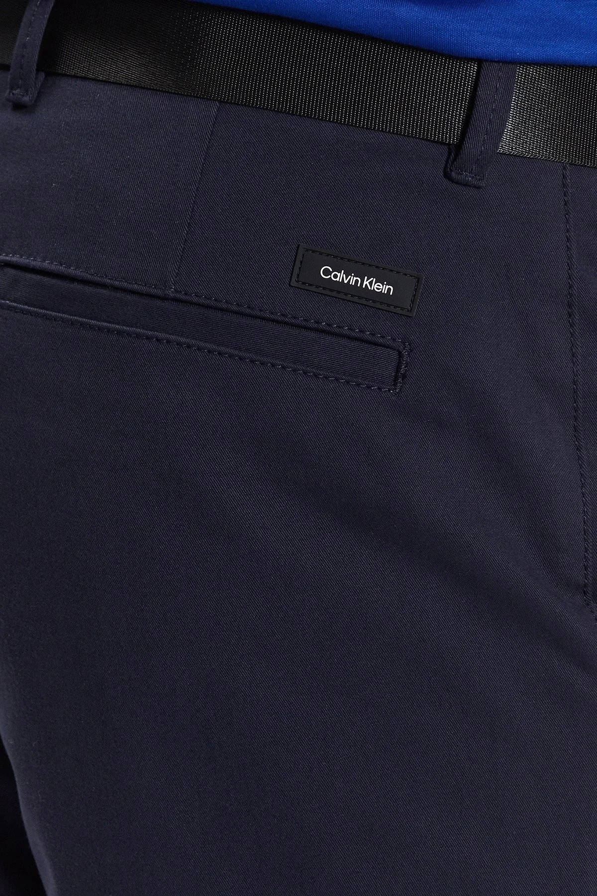 Calvin Klein Organik Pamuklu Kemerli Cepli Slim Fit K10K111788CHW Erkek Short K10K111788 CHW LACİVERT - 5