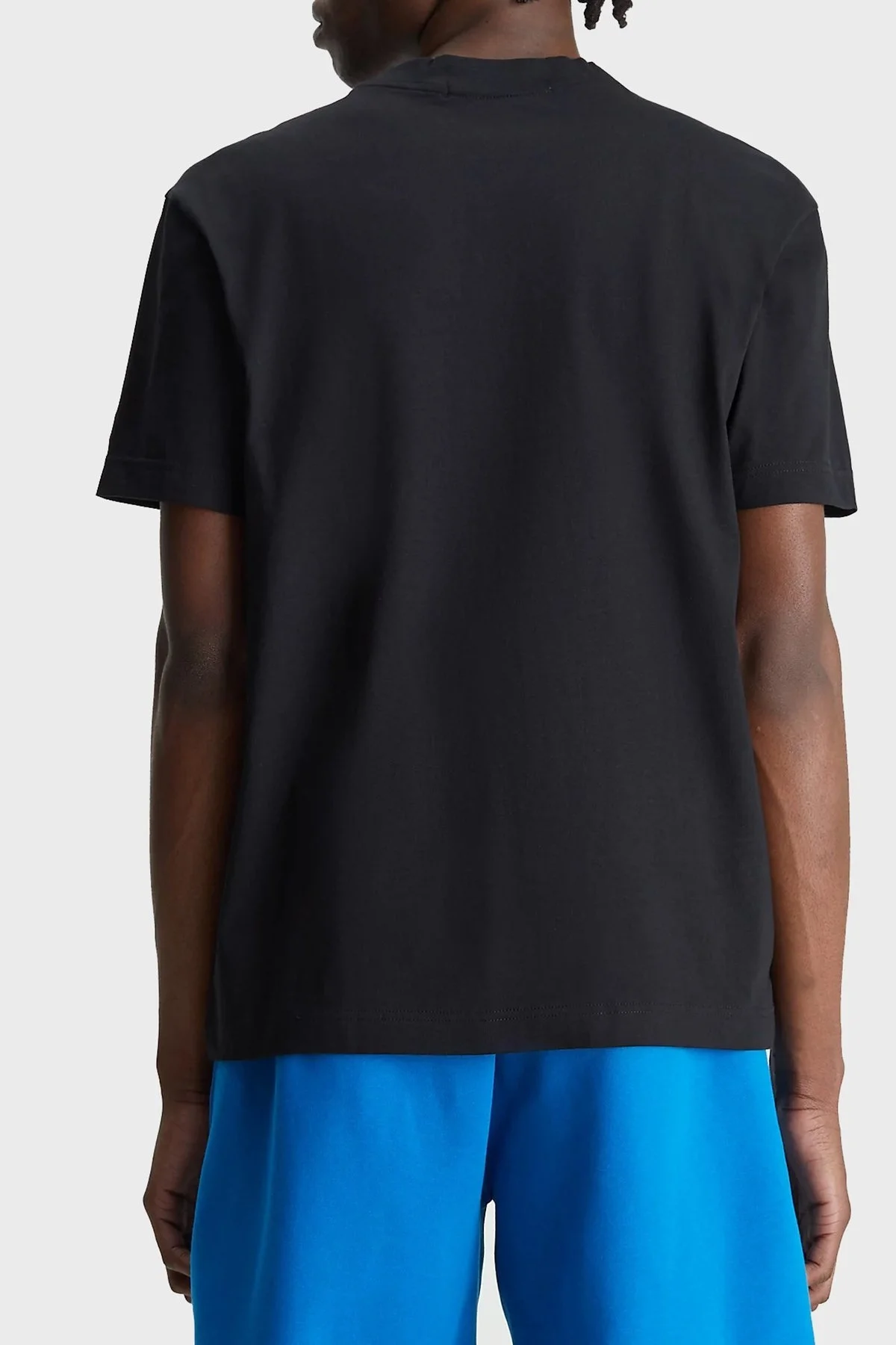 Calvin Klein Organik Pamuklu Logolu Bisiklet Yaka Relaxed Fit J30J322845BEH Erkek T Shirt J30J322845 BEH SİYAH - 2