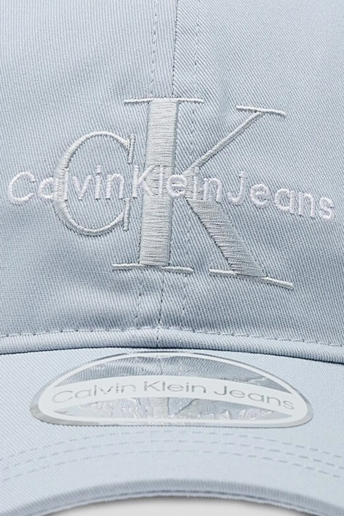 Calvin Klein Organik Pamuklu Logolu K60K606624PNZ Bayan Şapka K60K606624 PNZ MAVİ - 3