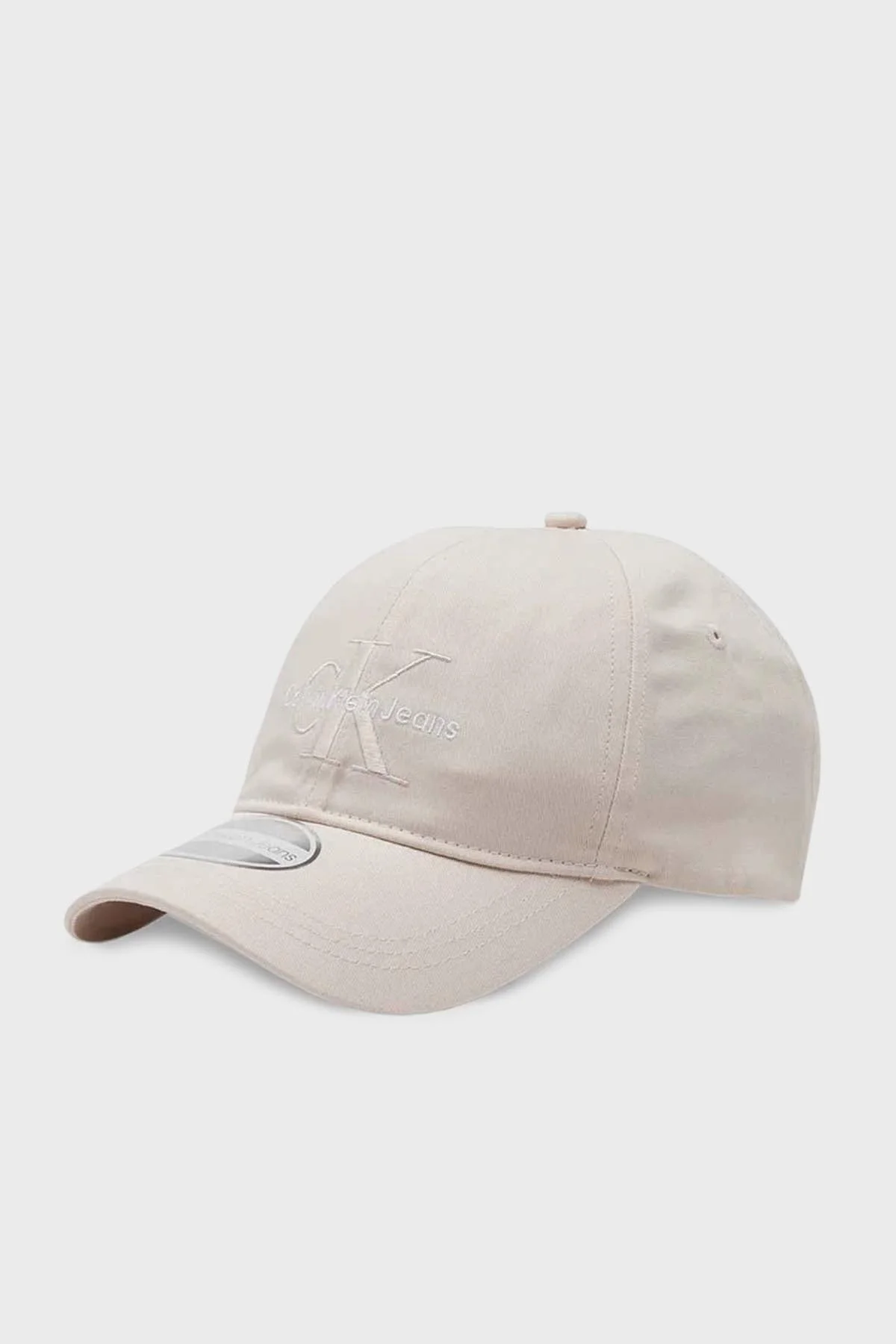 Calvin Klein Organik Pamuklu Logolu K60K606624TGE Bayan Şapka K60K606624 TGE BEJ - 1