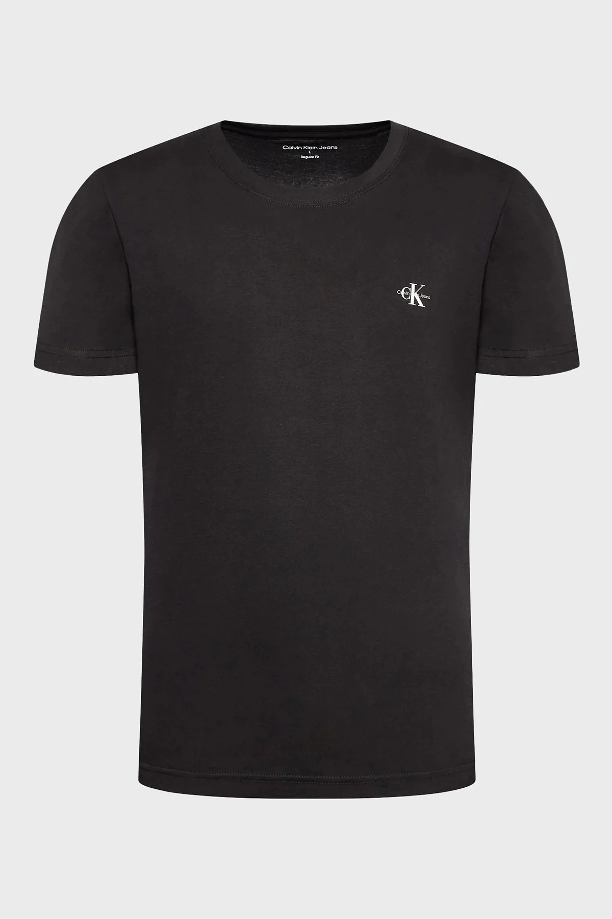 Calvin Klein Organik Pamuklu Regular Fit 2li J30J3201990GO Erkek T Shirt J30J320199 0GO SİYAH - 12