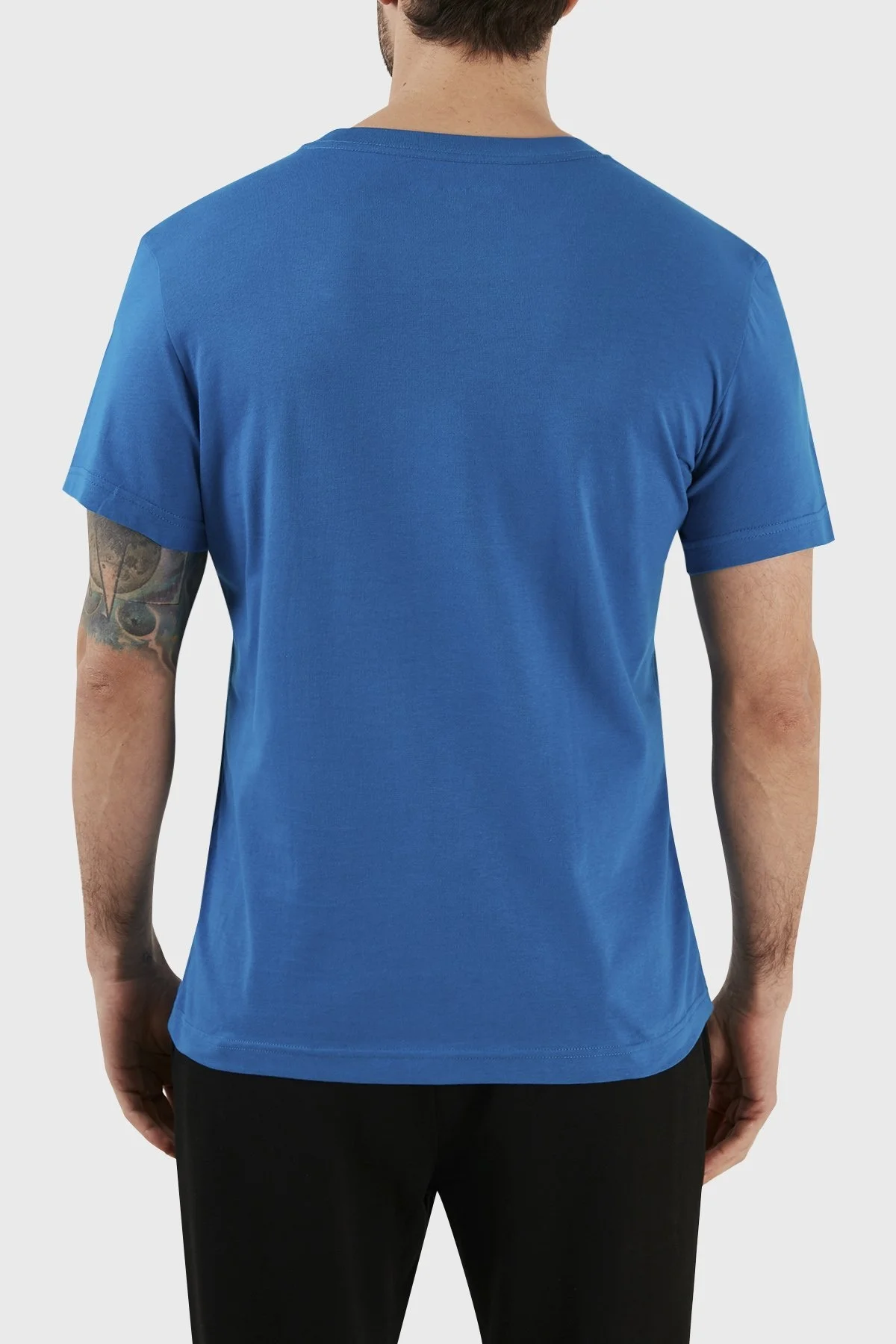 Calvin Klein Organik Pamuklu Regular Fit 2li J30J320199C3B Erkek T Shirt J30J320199 C3B MAVİ-TURUNCU - 6