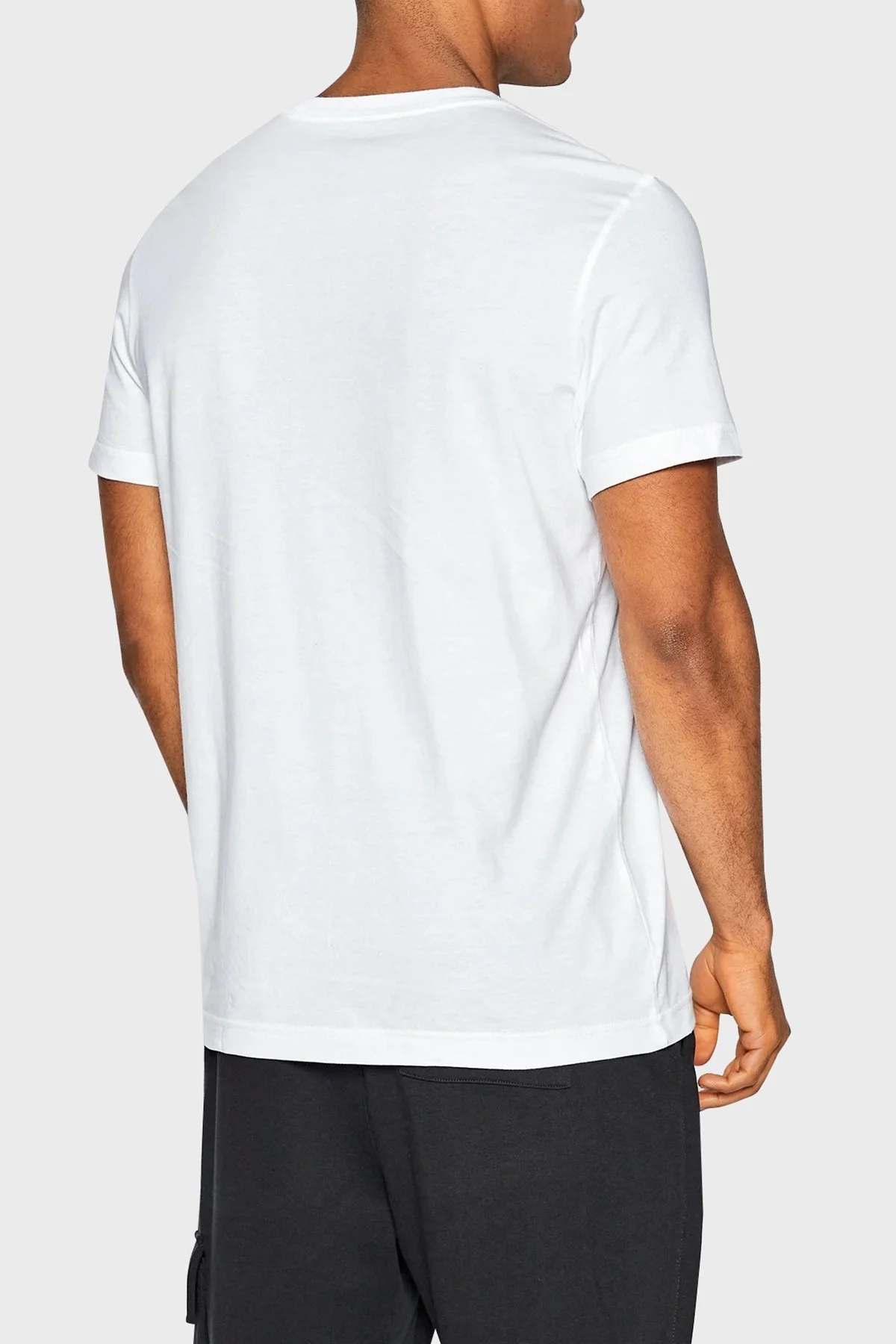 Calvin Klein Organik Pamuklu Regular Fit 2li J30J320199YAF Erkek T Shirt J30J320199 YAF SİYAH-BEYAZ - 11