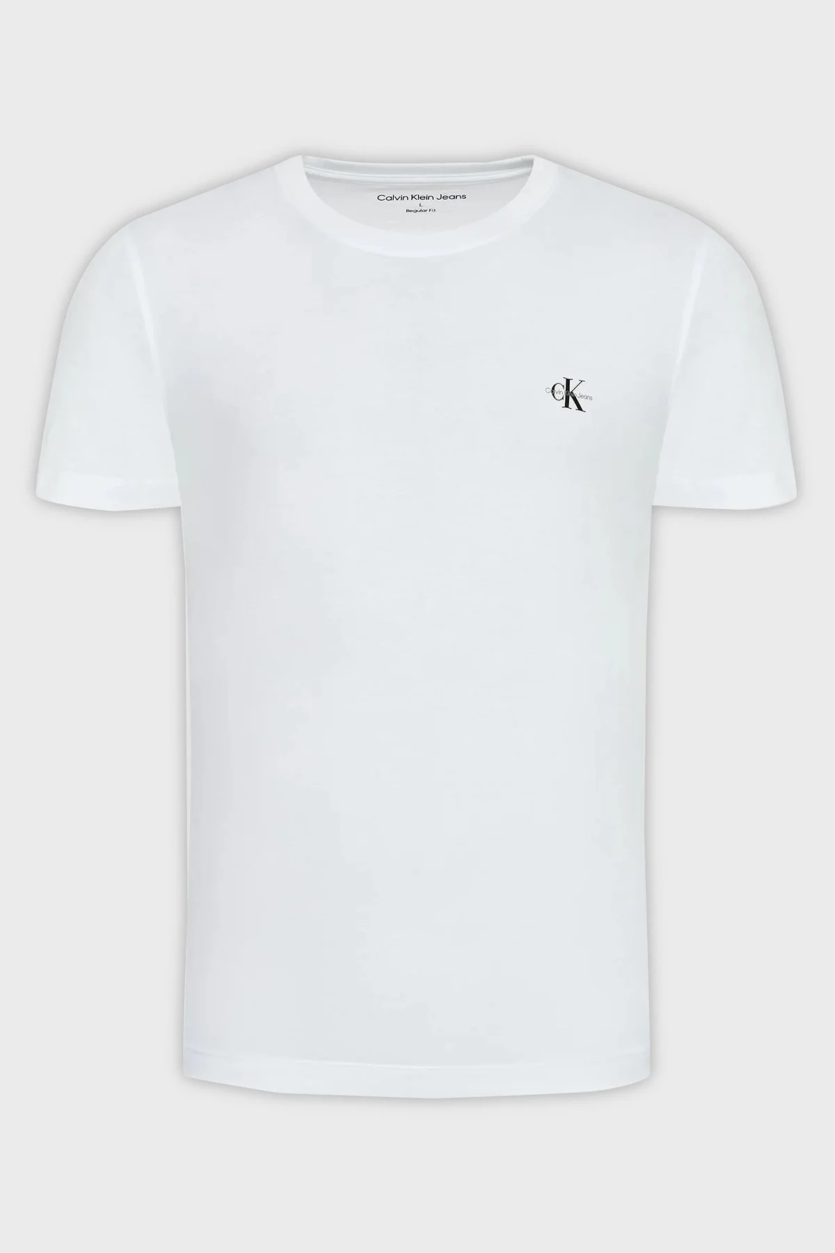 Calvin Klein Organik Pamuklu Regular Fit 2li J30J320199YAF Erkek T Shirt J30J320199 YAF SİYAH-BEYAZ - 14