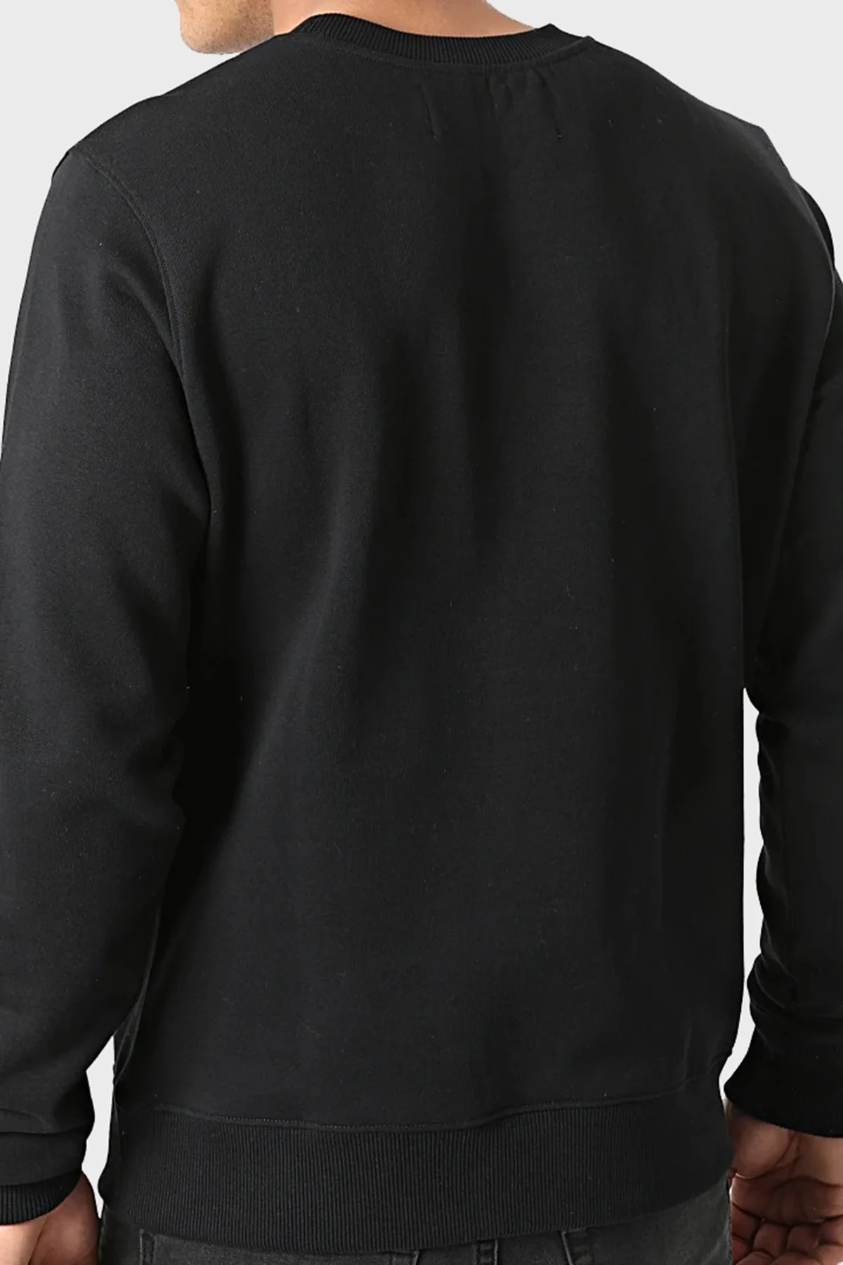 Calvin Klein Organik Pamuklu Regular Fit Bisiklet Yaka Erkek Sweat J30J320933 BEH SİYAH - 3