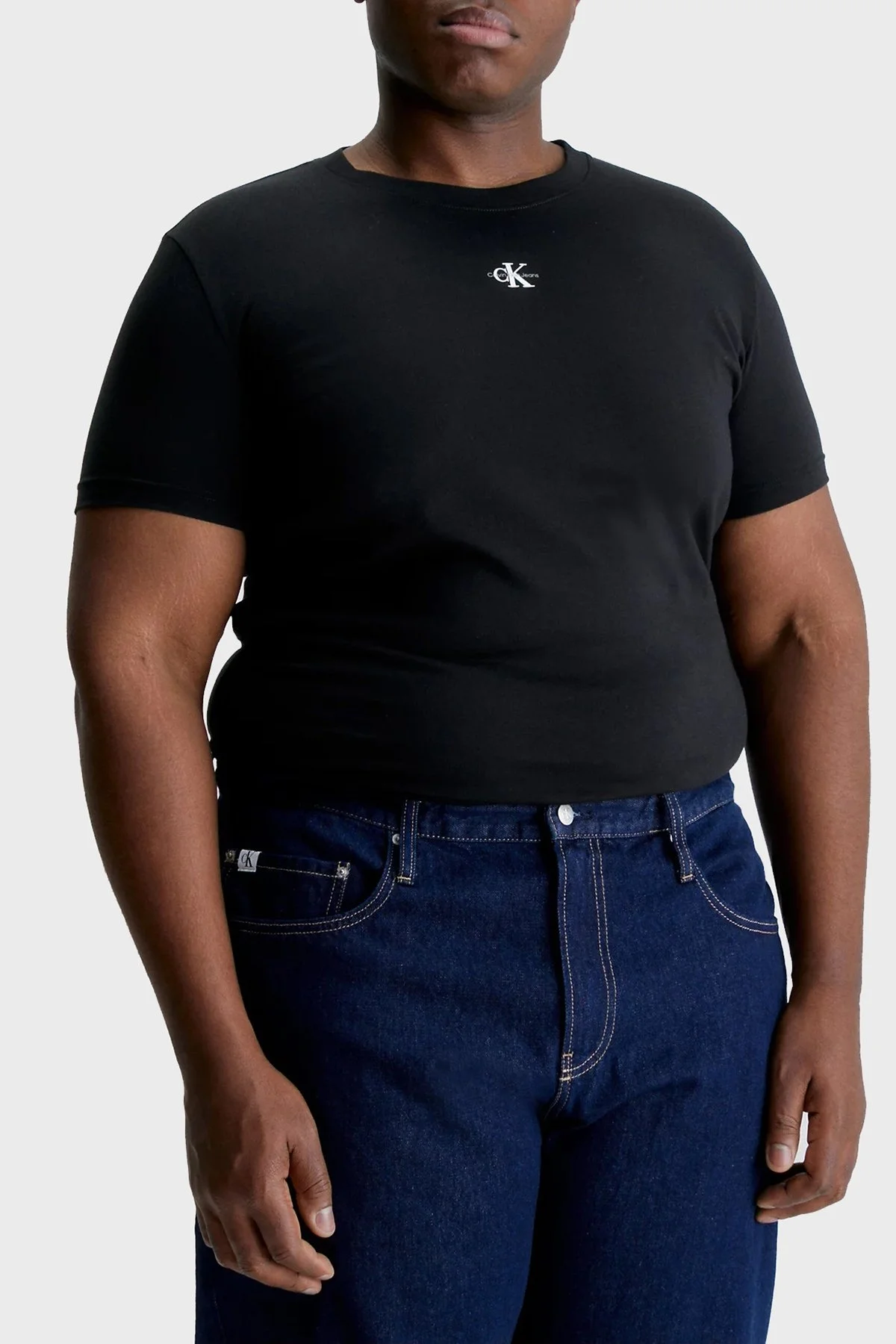 Calvin Klein Organik Pamuklu Regular Fit Bisiklet Yaka Erkek T Shirt J30J322466 BEH SİYAH - 2