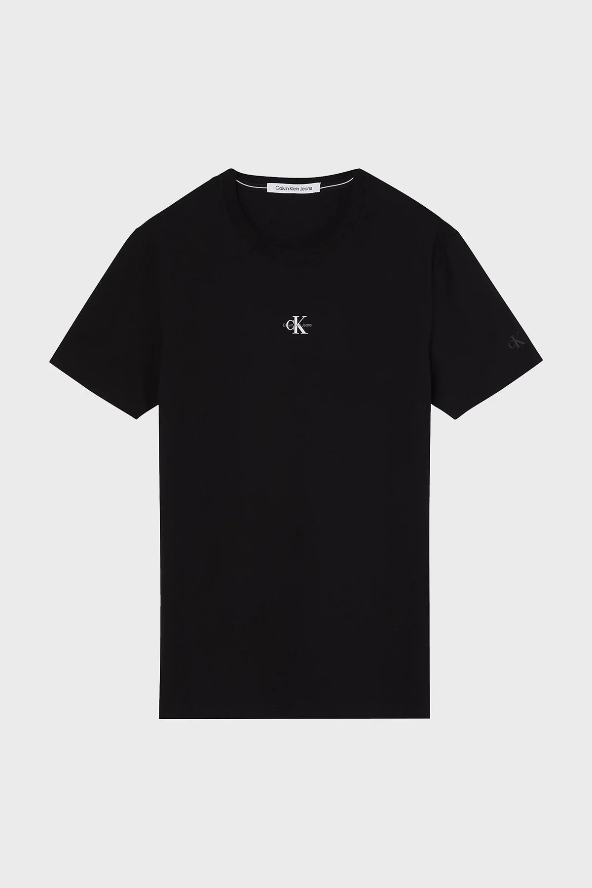 Calvin Klein Organik Pamuklu Regular Fit Bisiklet Yaka Erkek T Shirt J30J322466 BEH SİYAH - 5