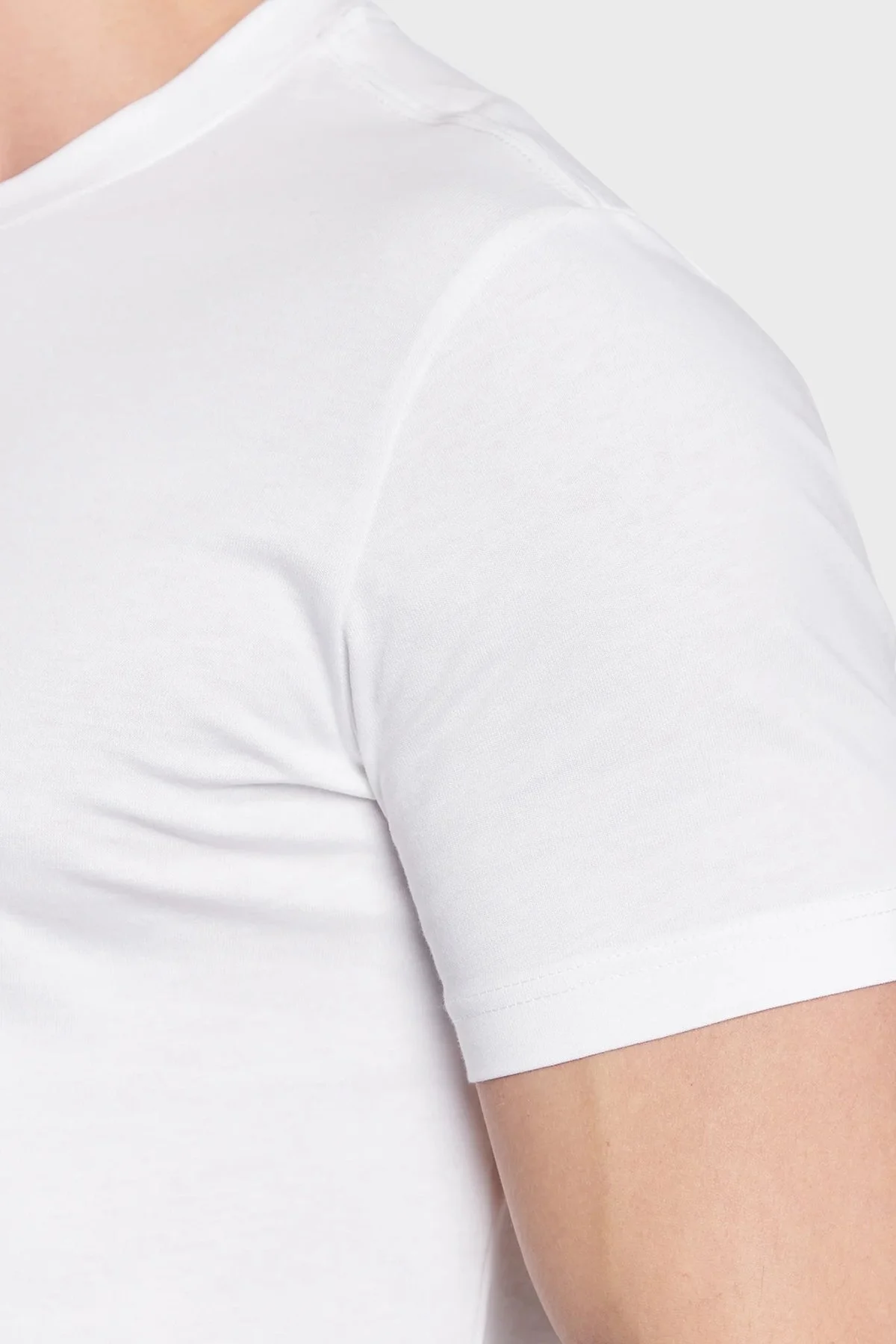 Calvin Klein Organik Pamuklu Regular Fit Bisiklet Yaka Erkek T Shirt J30J322466 YAF BEYAZ - 5