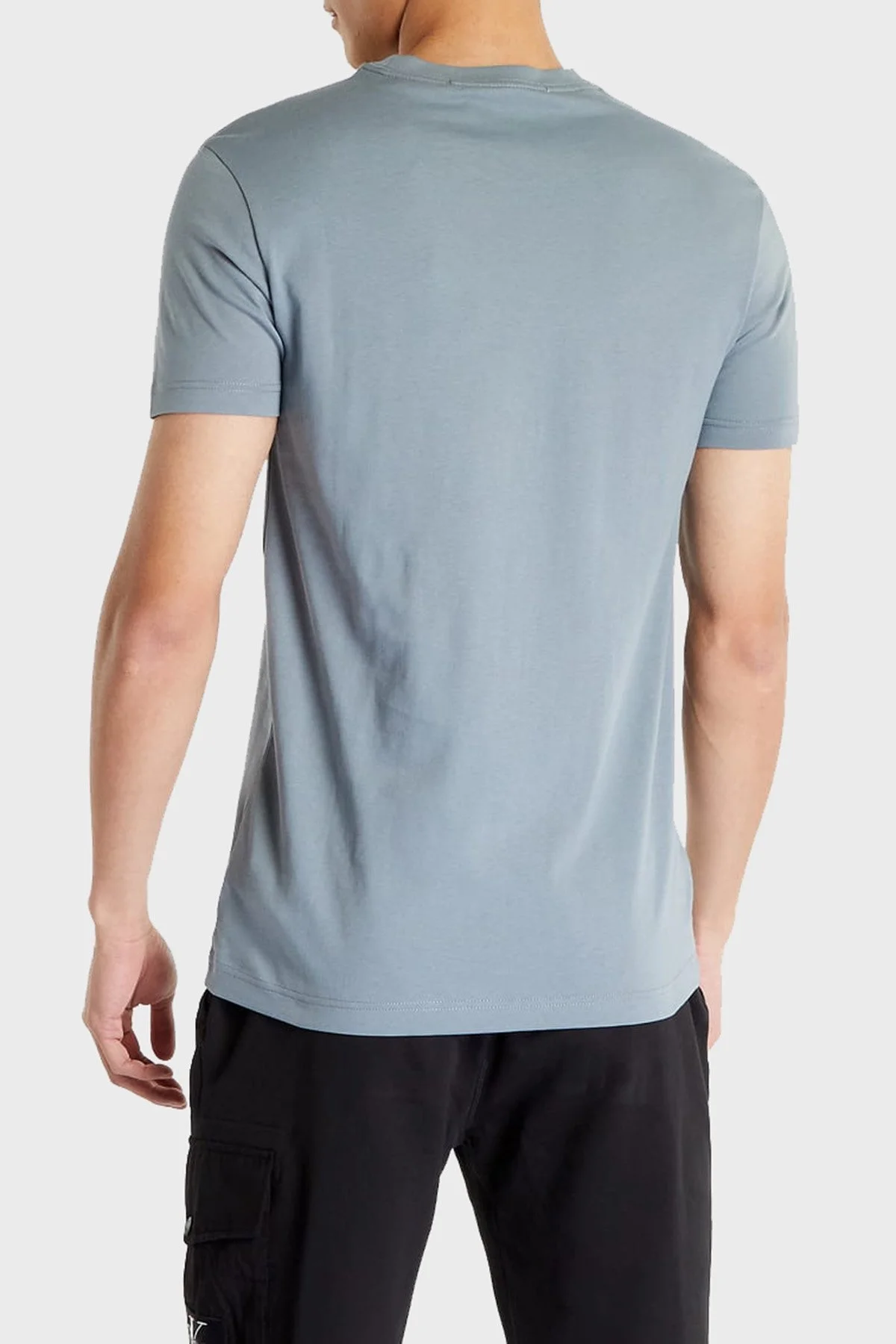 Calvin Klein Organik Pamuklu Regular Fit Bisiklet Yaka J30J322466PN6 Erkek T Shirt J30J322466 PN6 GRİ - 2
