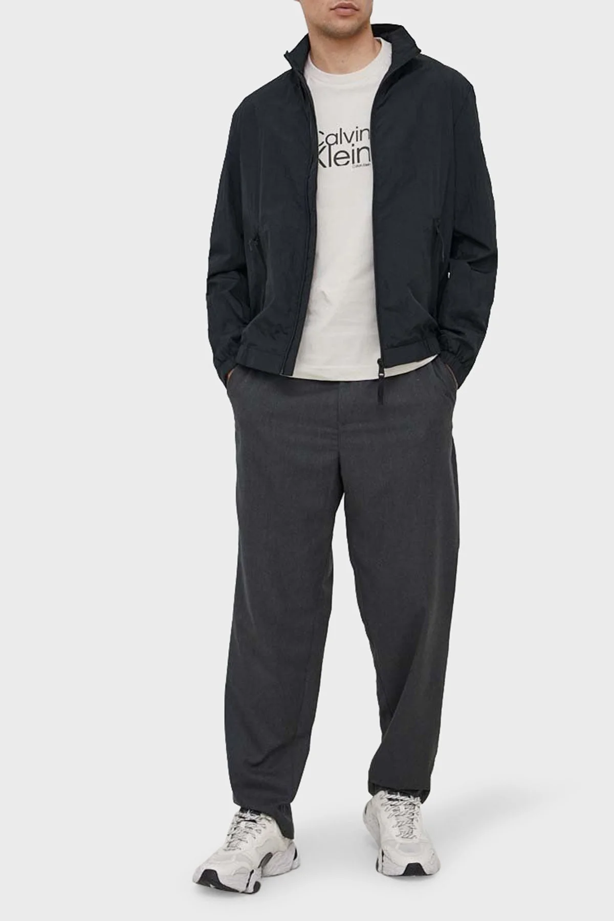 Calvin Klein Organik Pamuklu Regular Fit K10K111122ACE Erkek T Shirt K10K111122 ACE BEJ - 4