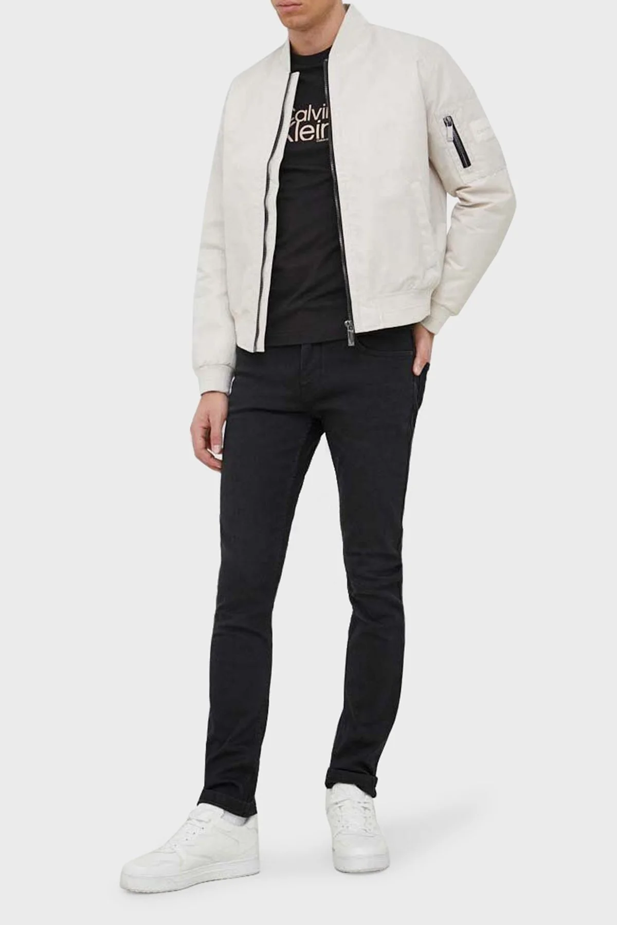 Calvin Klein Organik Pamuklu Regular Fit K10K111122BEH Erkek T Shirt K10K111122 BEH SİYAH - 4