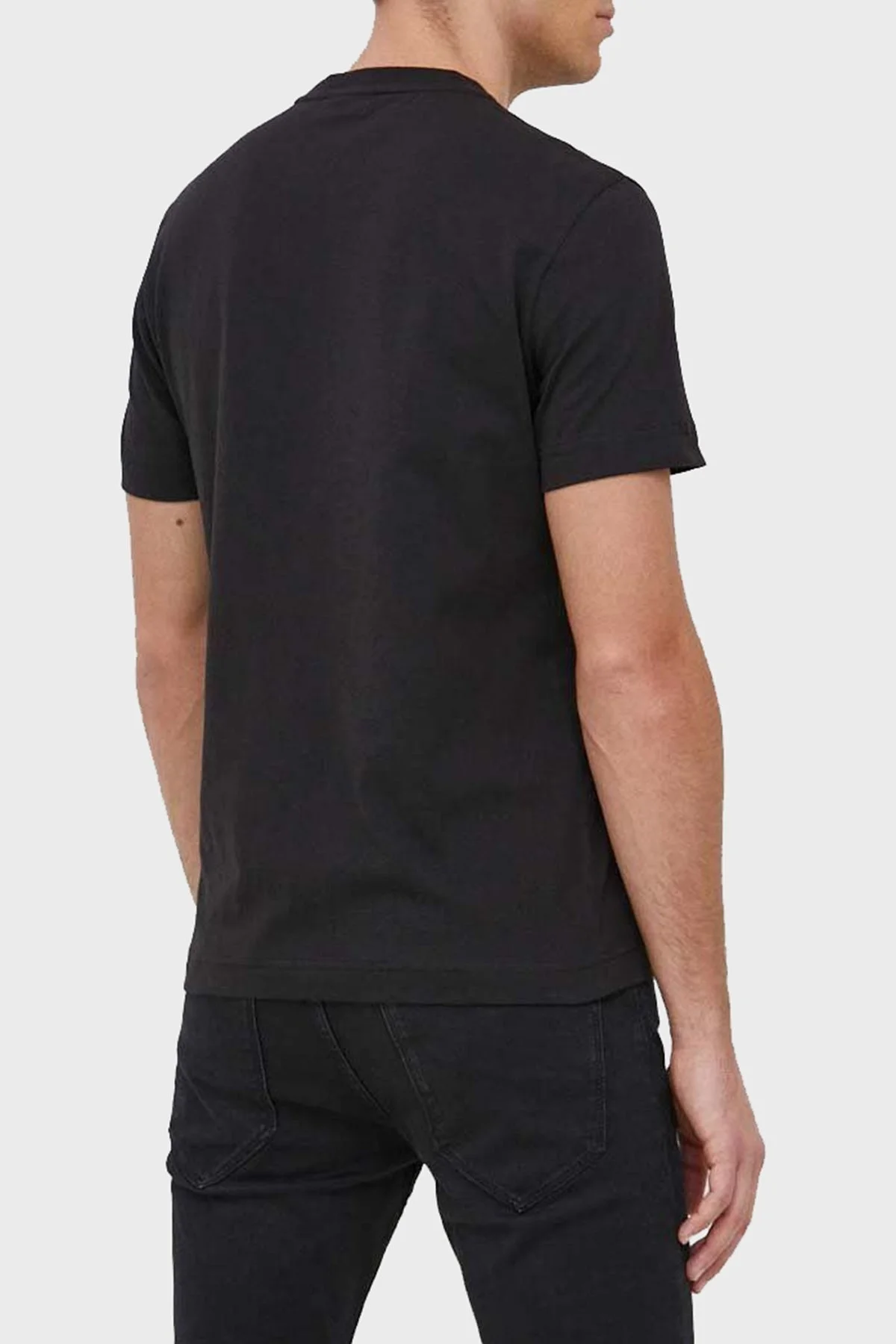Calvin Klein Organik Pamuklu Regular Fit K10K111122BEH Erkek T Shirt K10K111122 BEH SİYAH - 5
