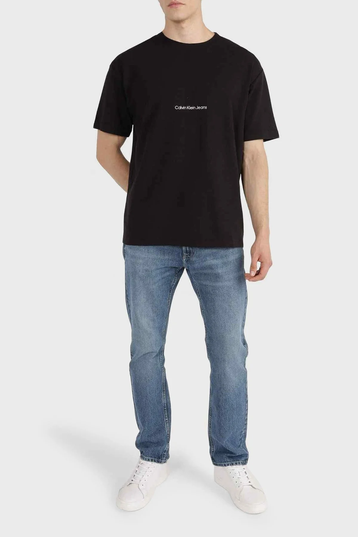 Calvin Klein Erkek T Shirt J30J323491 BEH SİYAH - 3
