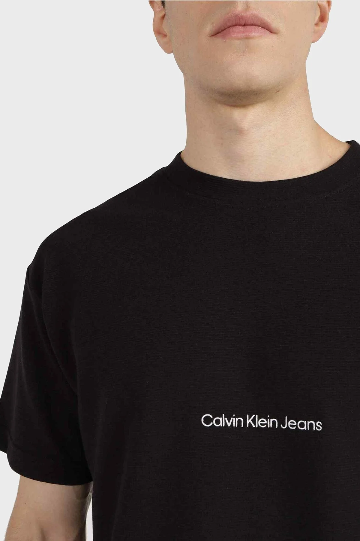 Calvin Klein Erkek T Shirt J30J323491 BEH SİYAH - 4
