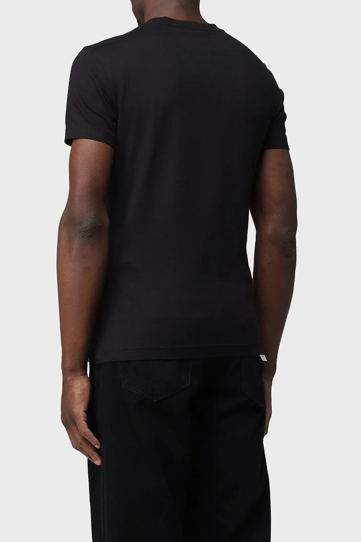 Calvin Klein Organik Pamuklu Slim Fit J30J3223440GO Erkek T Shirt J30J322344 0GO SİYAH - 2