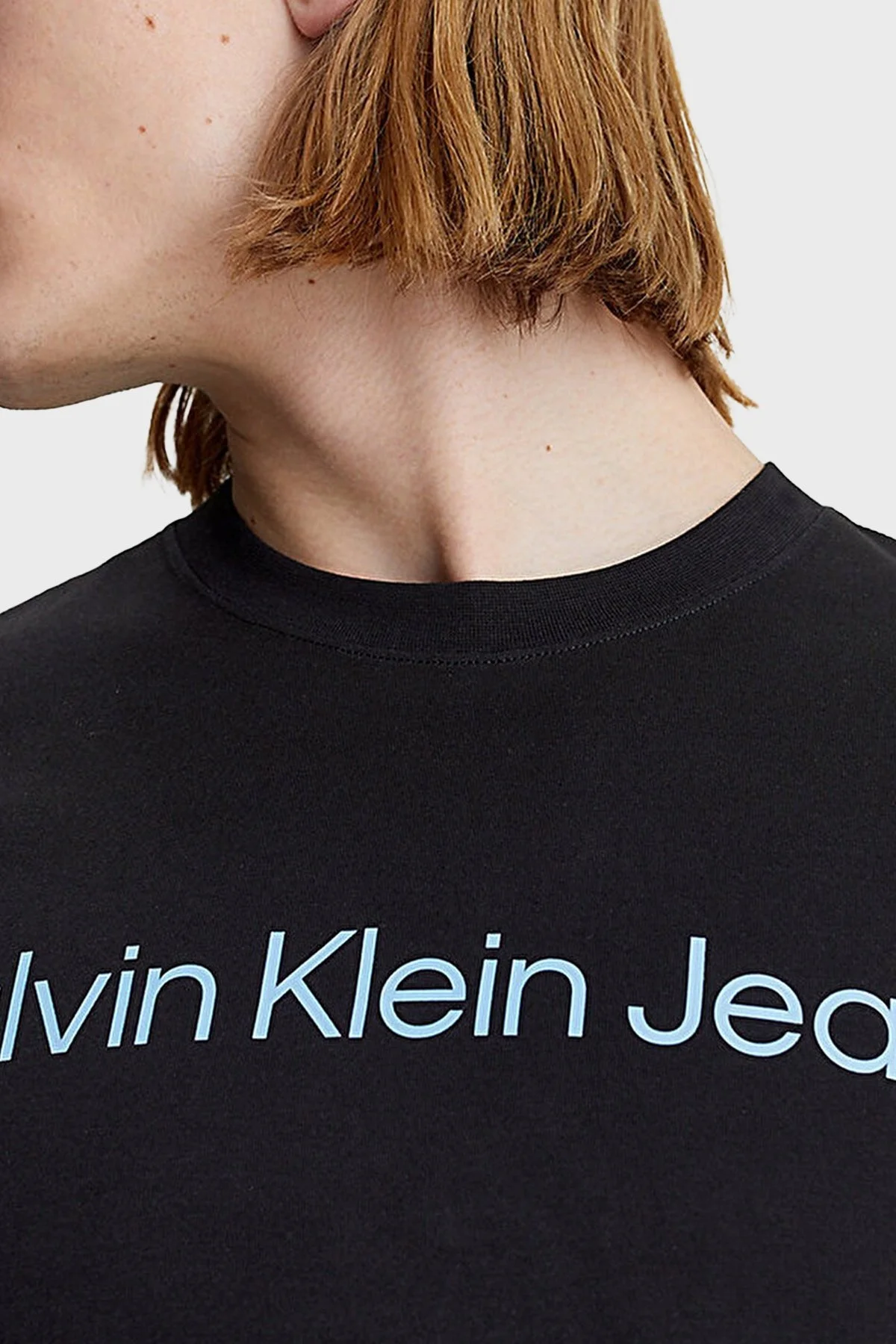 Calvin Klein Organik Pamuklu Slim Fit J30J322344BEH Erkek T Shirt J30J322344 BEH SİYAH - 4
