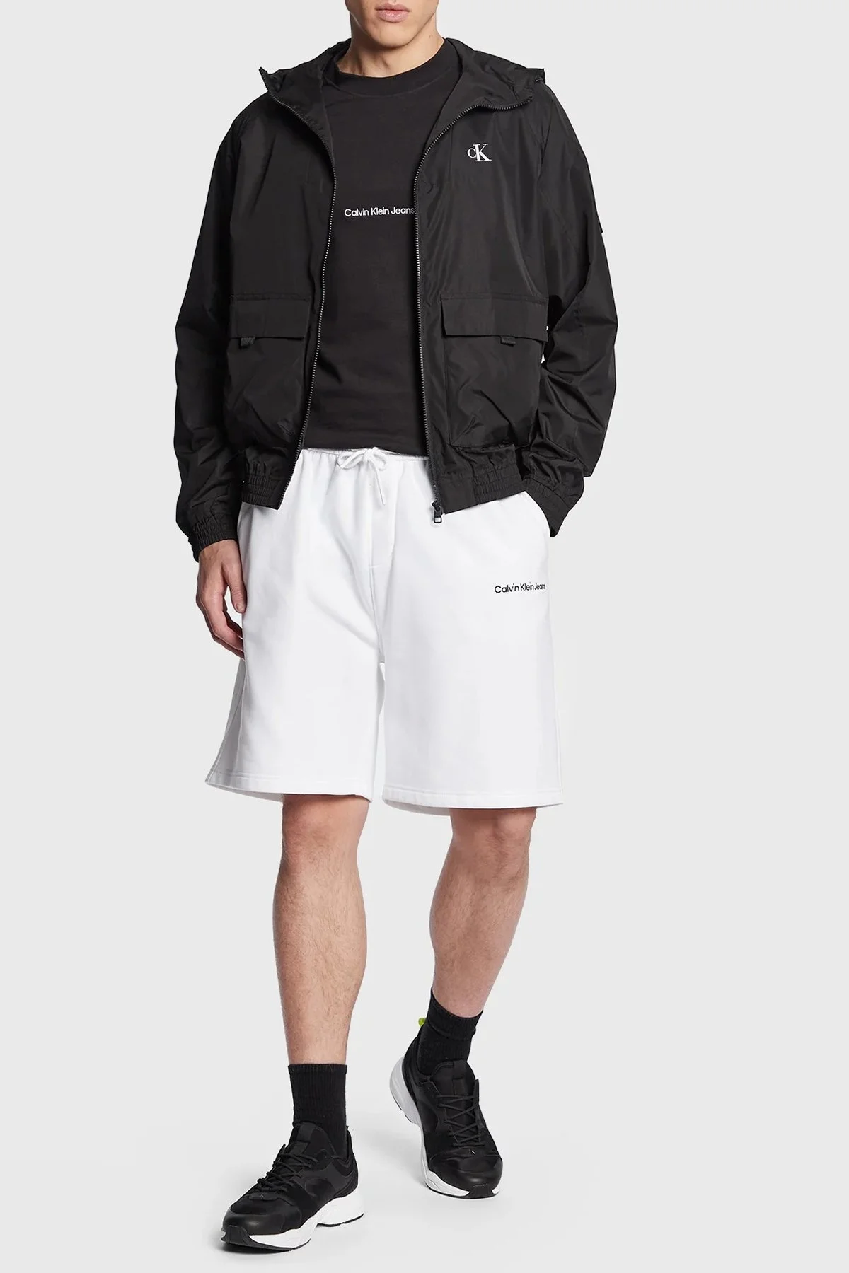 Calvin Klein Organik Pamuklu Slim Fit J30J322848BEH Erkek T Shirt J30J322848 BEH SİYAH - 2