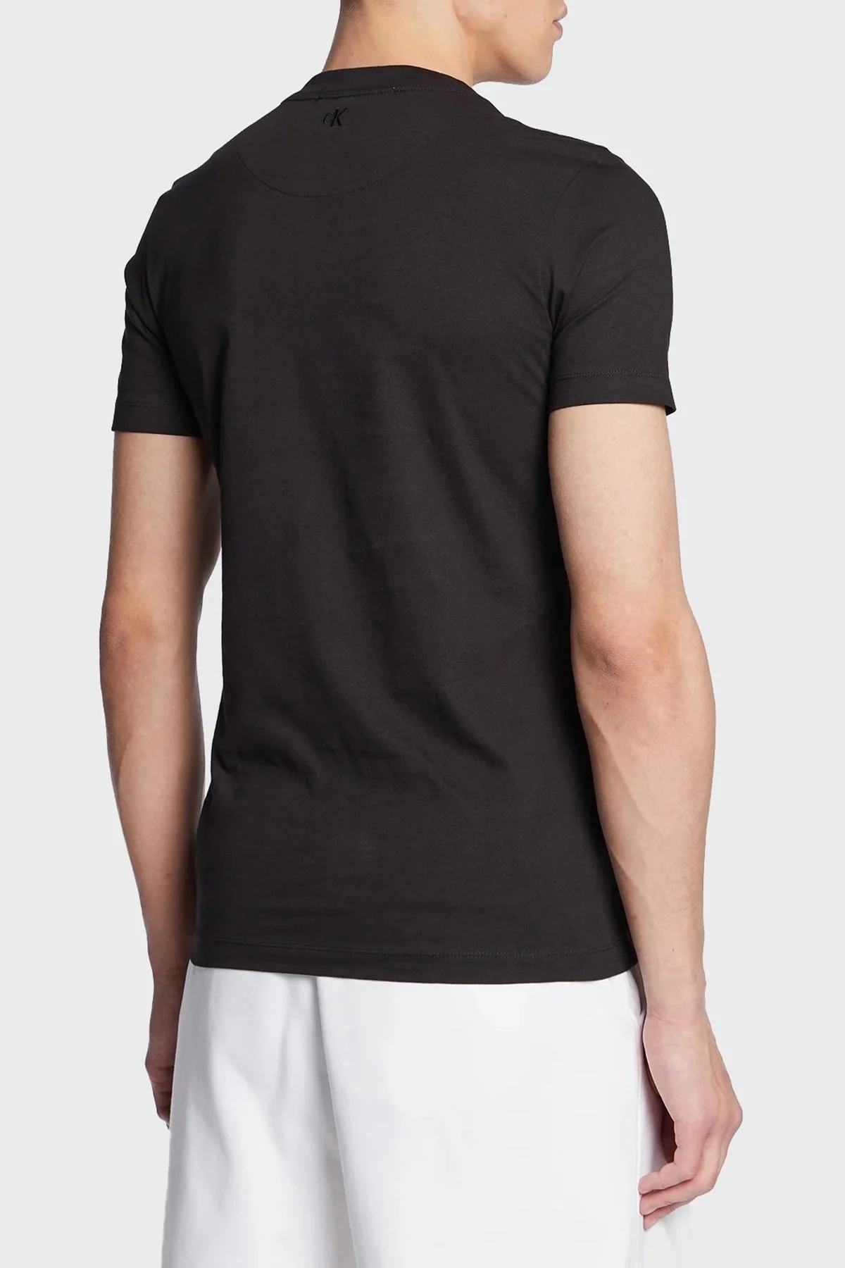 Calvin Klein Organik Pamuklu Slim Fit J30J322848BEH Erkek T Shirt J30J322848 BEH SİYAH - 3