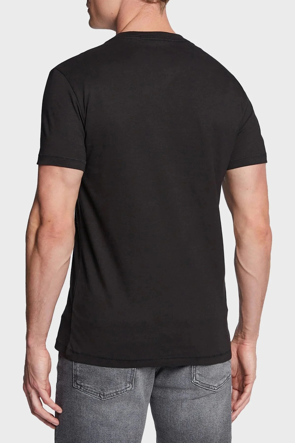 Calvin Klein Organik Pamuklu Slim Fit J30J323299BEH Erkek T Shirt J30J323299 BEH SİYAH - 3