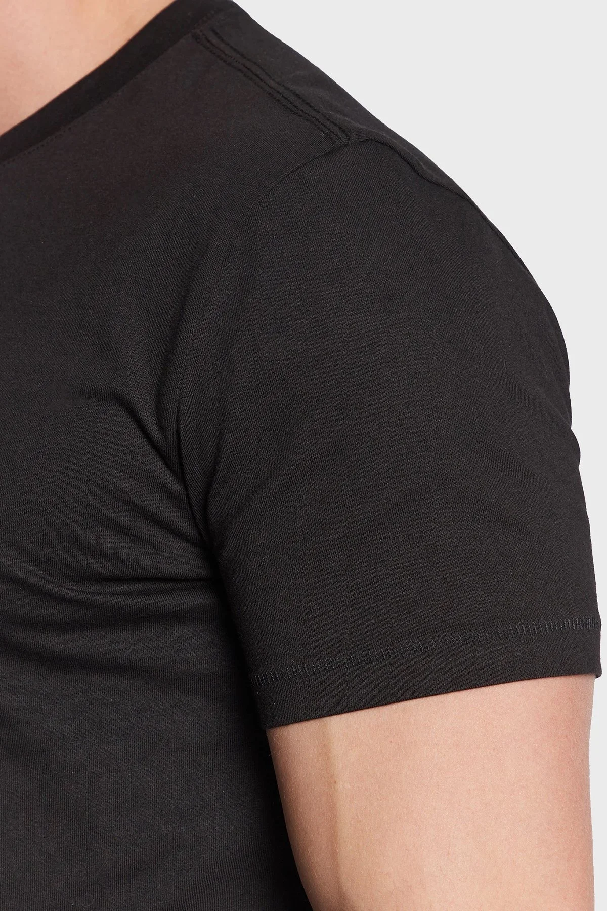 Calvin Klein Organik Pamuklu Slim Fit J30J323299BEH Erkek T Shirt J30J323299 BEH SİYAH - 4