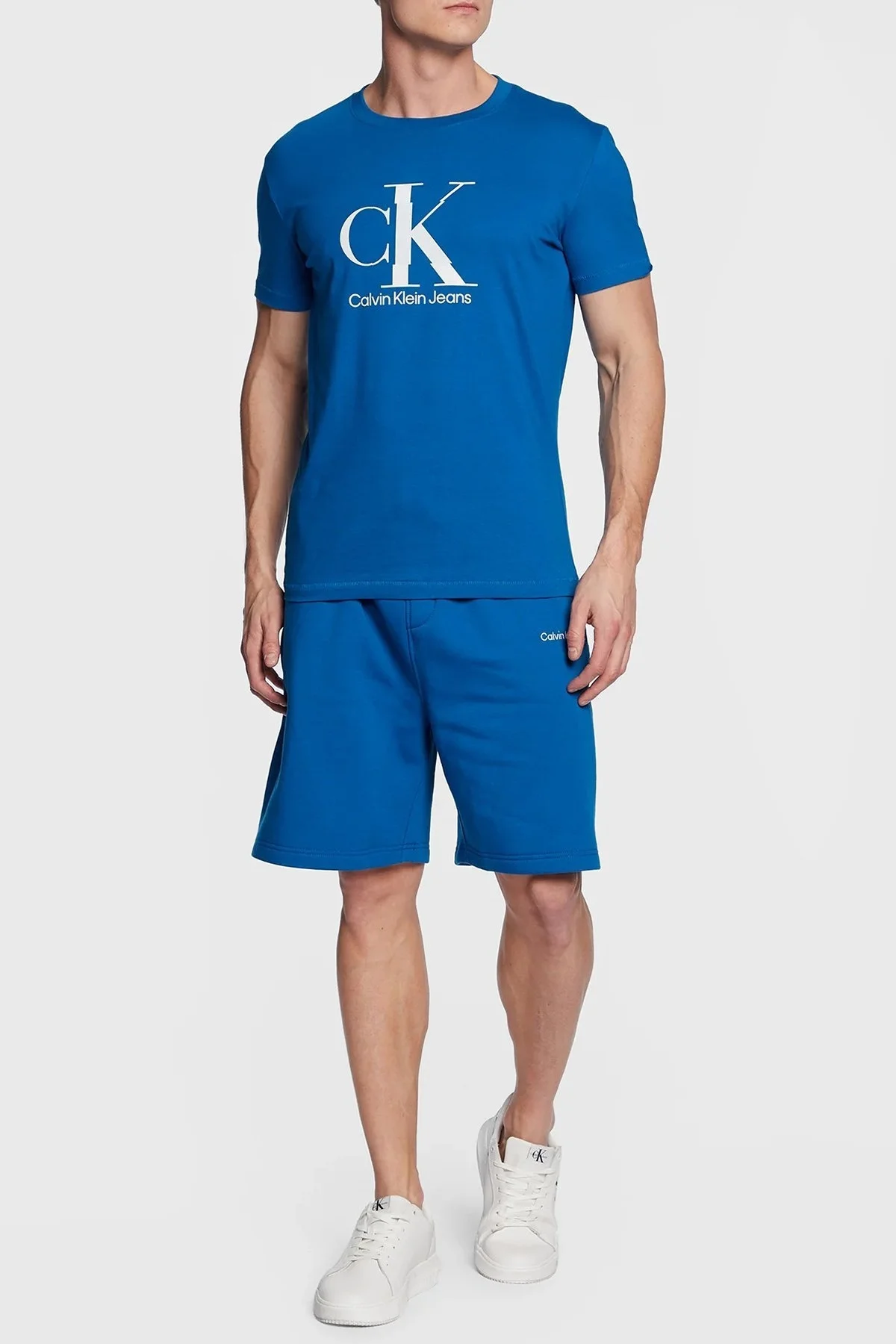 Calvin Klein Organik Pamuklu Slim Fit J30J323299C3B Erkek T Shirt J30J323299 C3B LACİVERT - 2