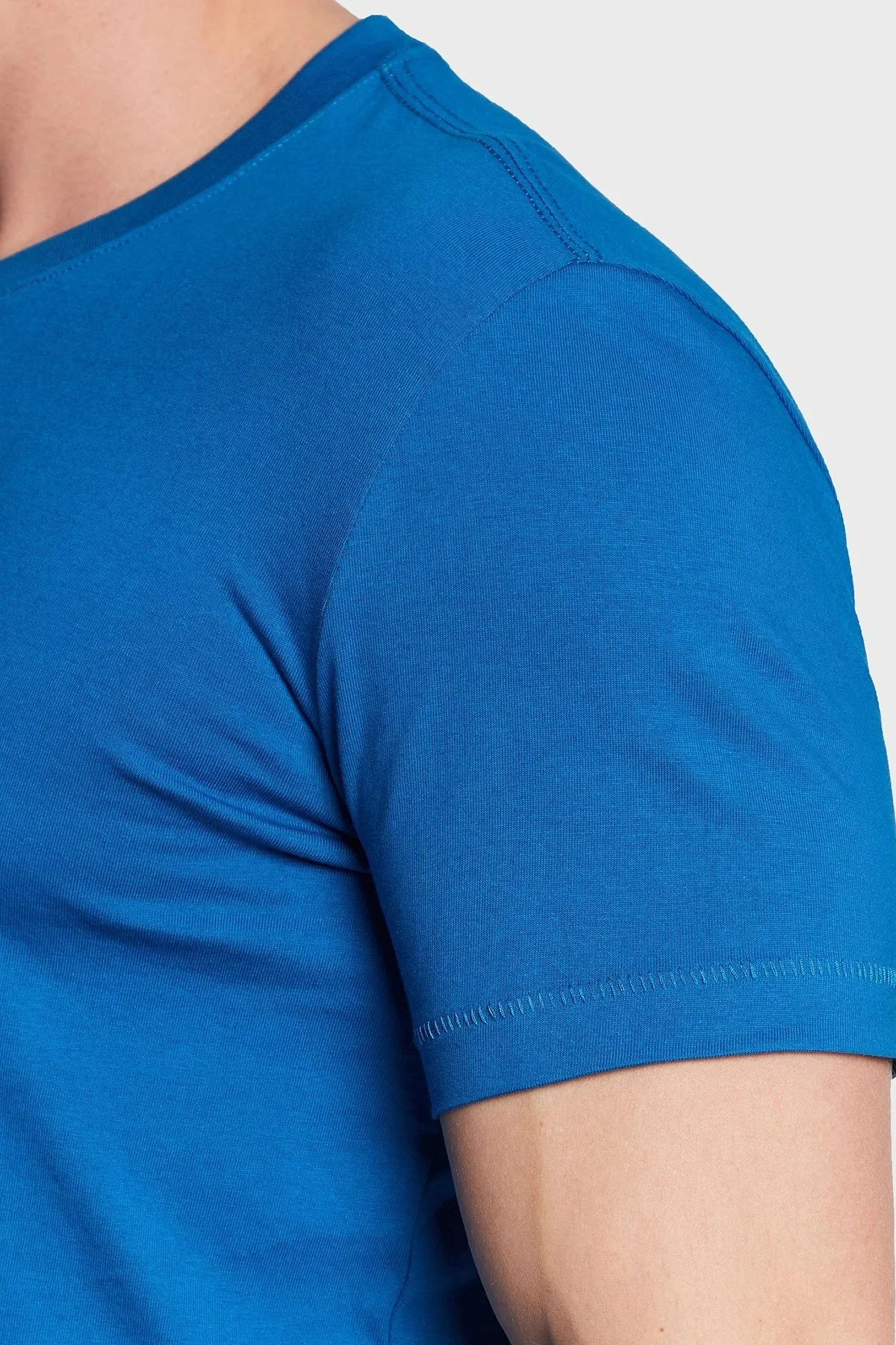 Calvin Klein Organik Pamuklu Slim Fit J30J323299C3B Erkek T Shirt J30J323299 C3B LACİVERT - 5